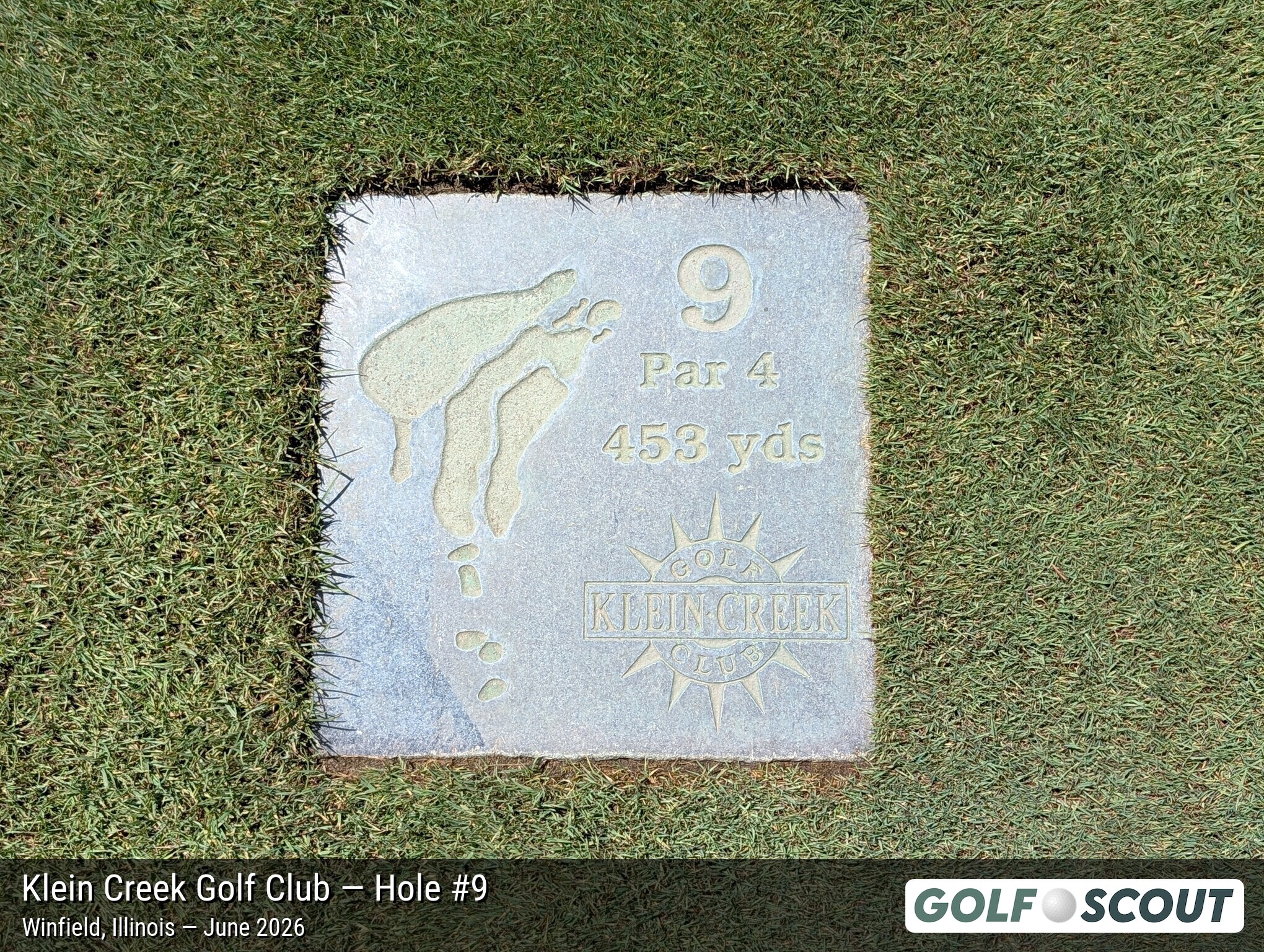 Hole 9 at Klein Creek Golf Club