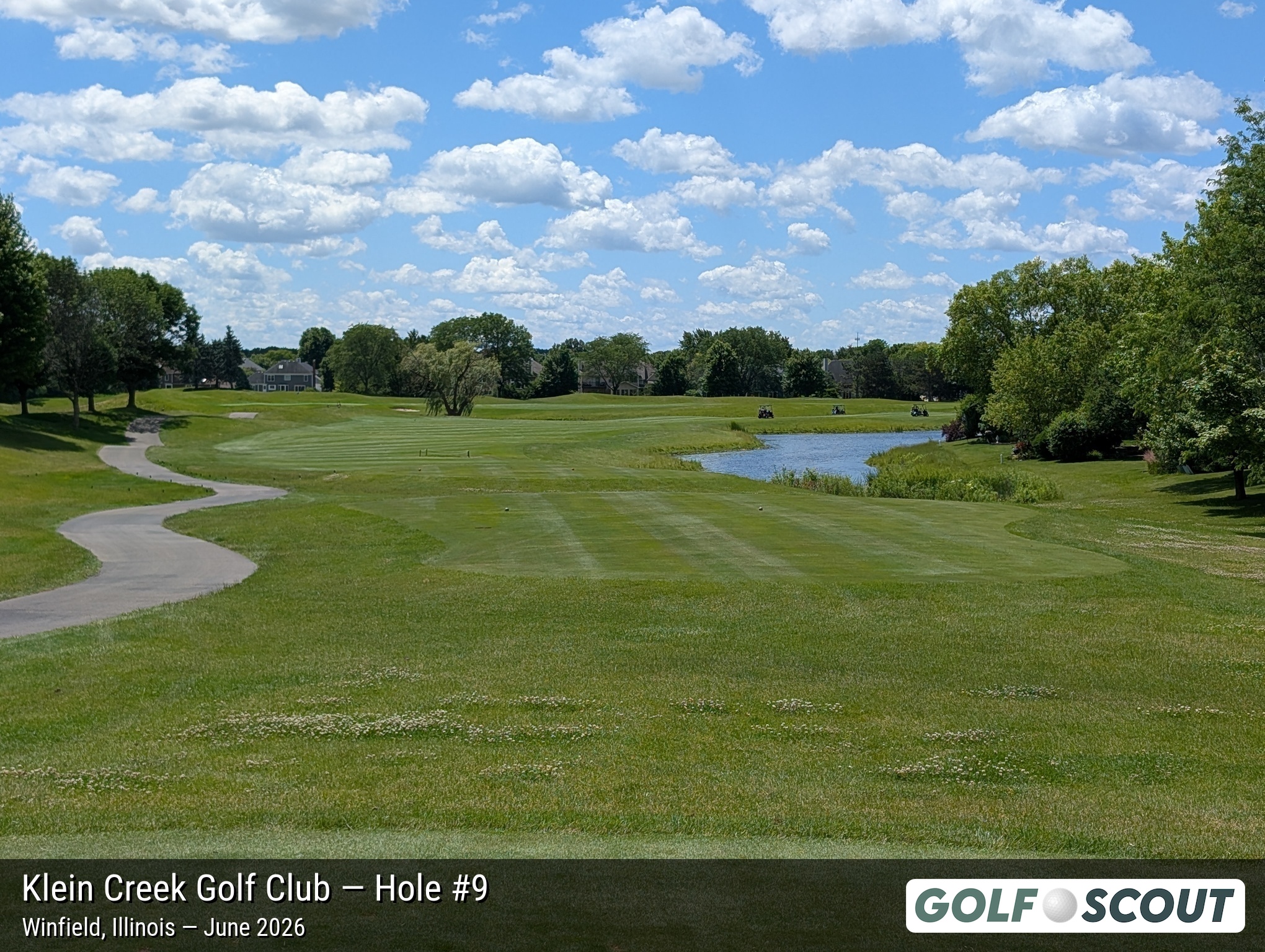 Hole 9 at Klein Creek Golf Club