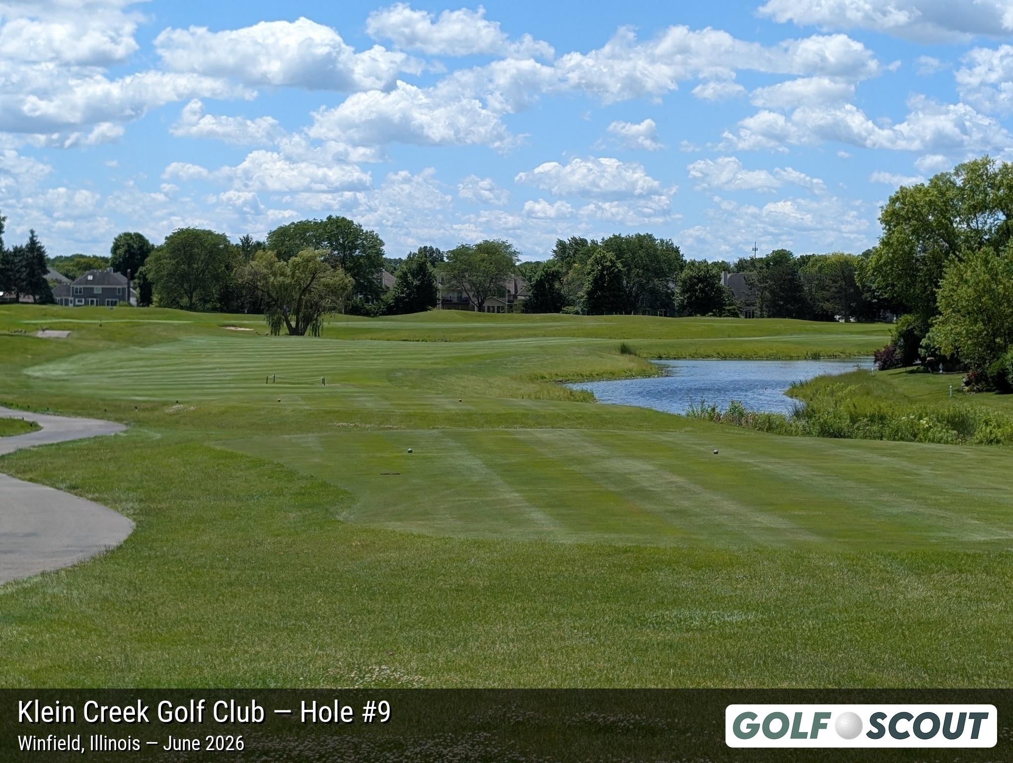 Hole 9 at Klein Creek Golf Club