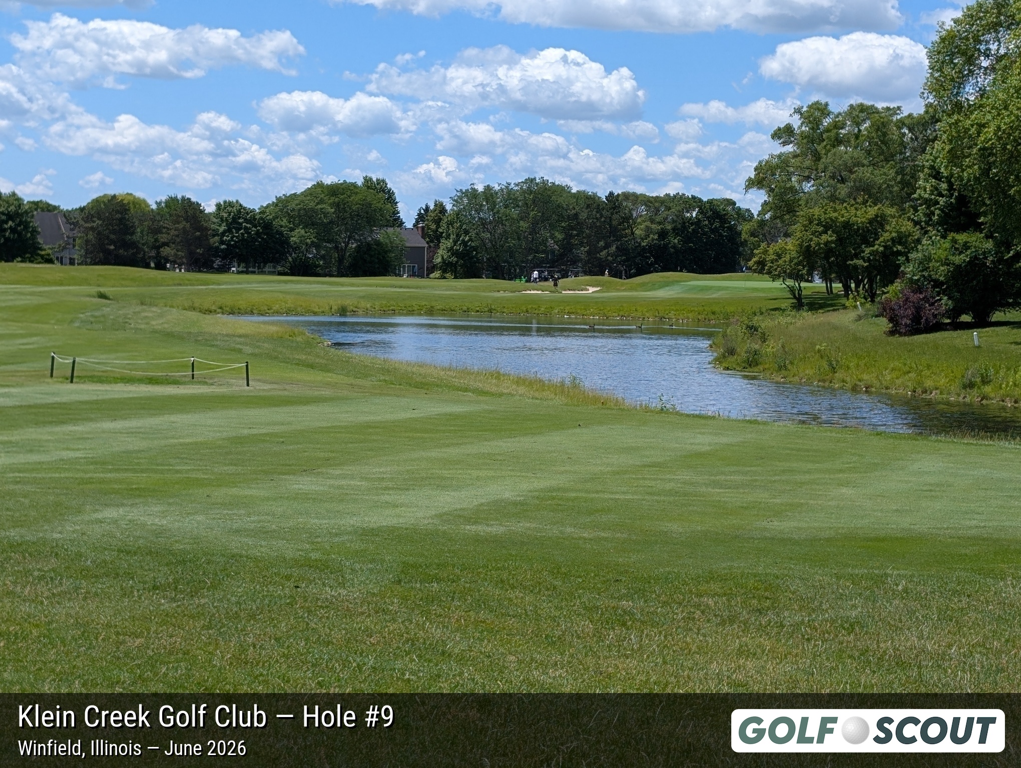 Hole 9 at Klein Creek Golf Club