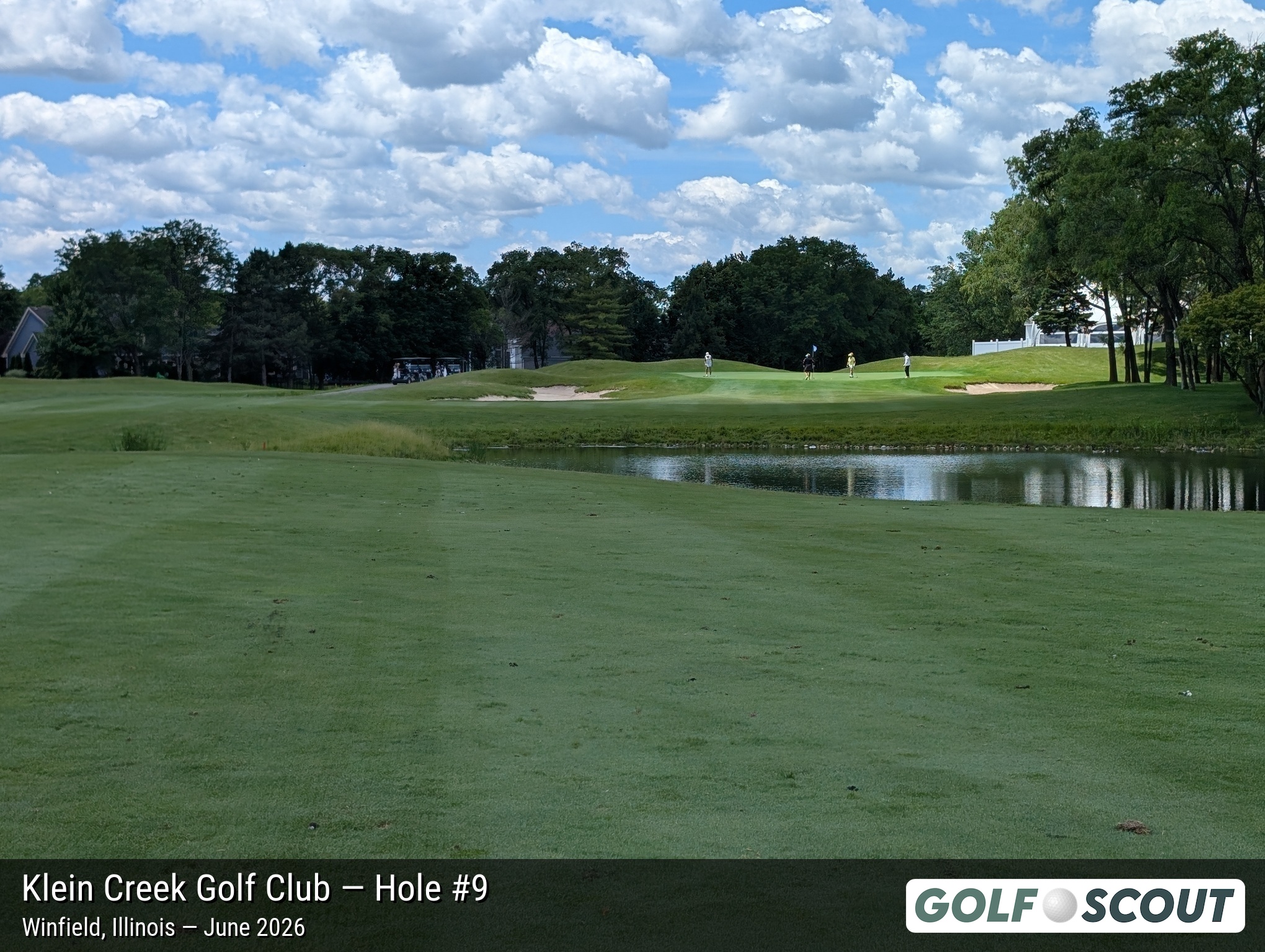 Hole 9 at Klein Creek Golf Club
