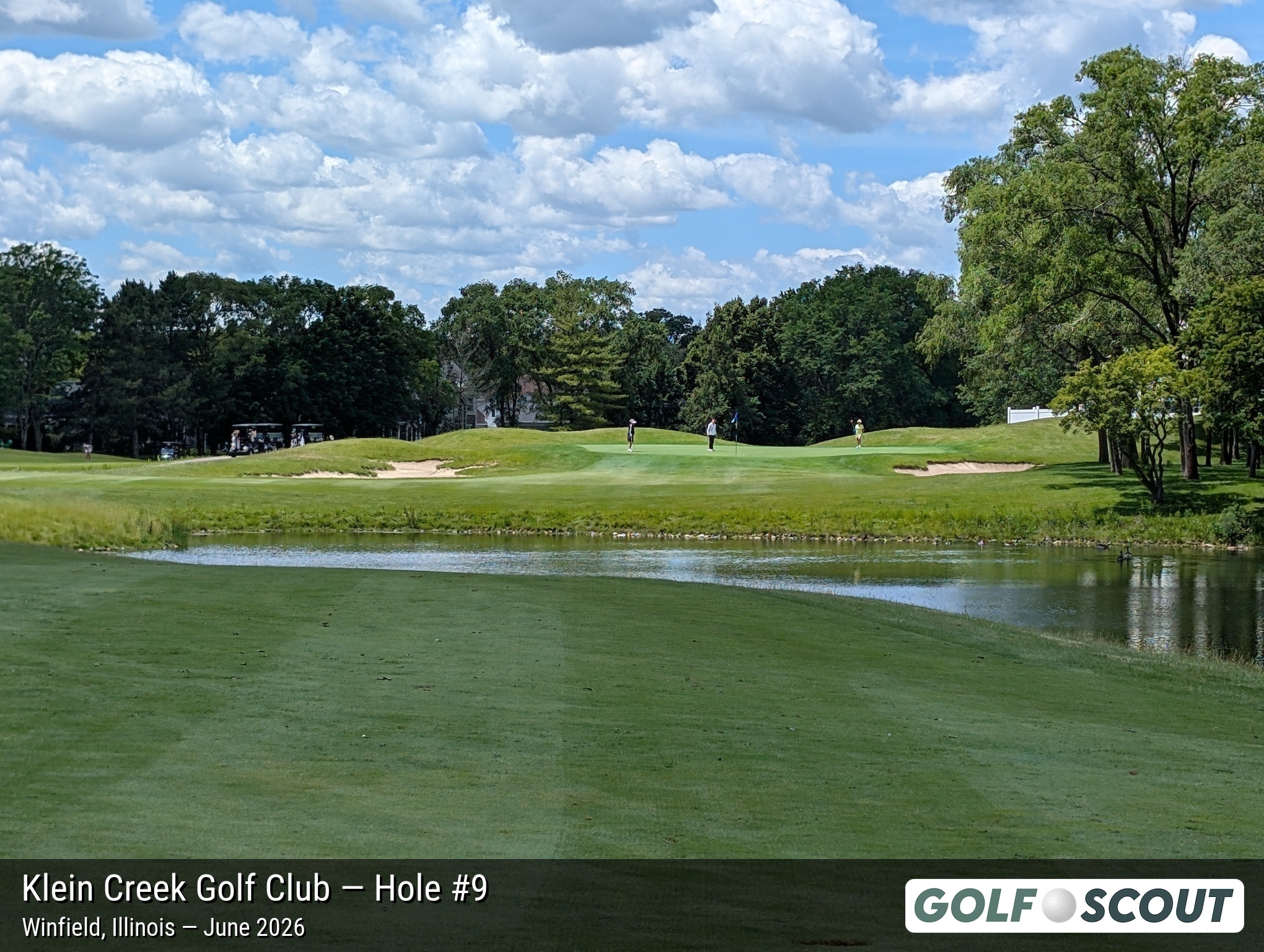 Hole 9 at Klein Creek Golf Club