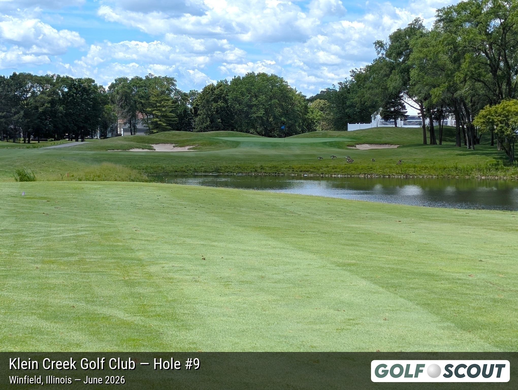 Hole 9 at Klein Creek Golf Club