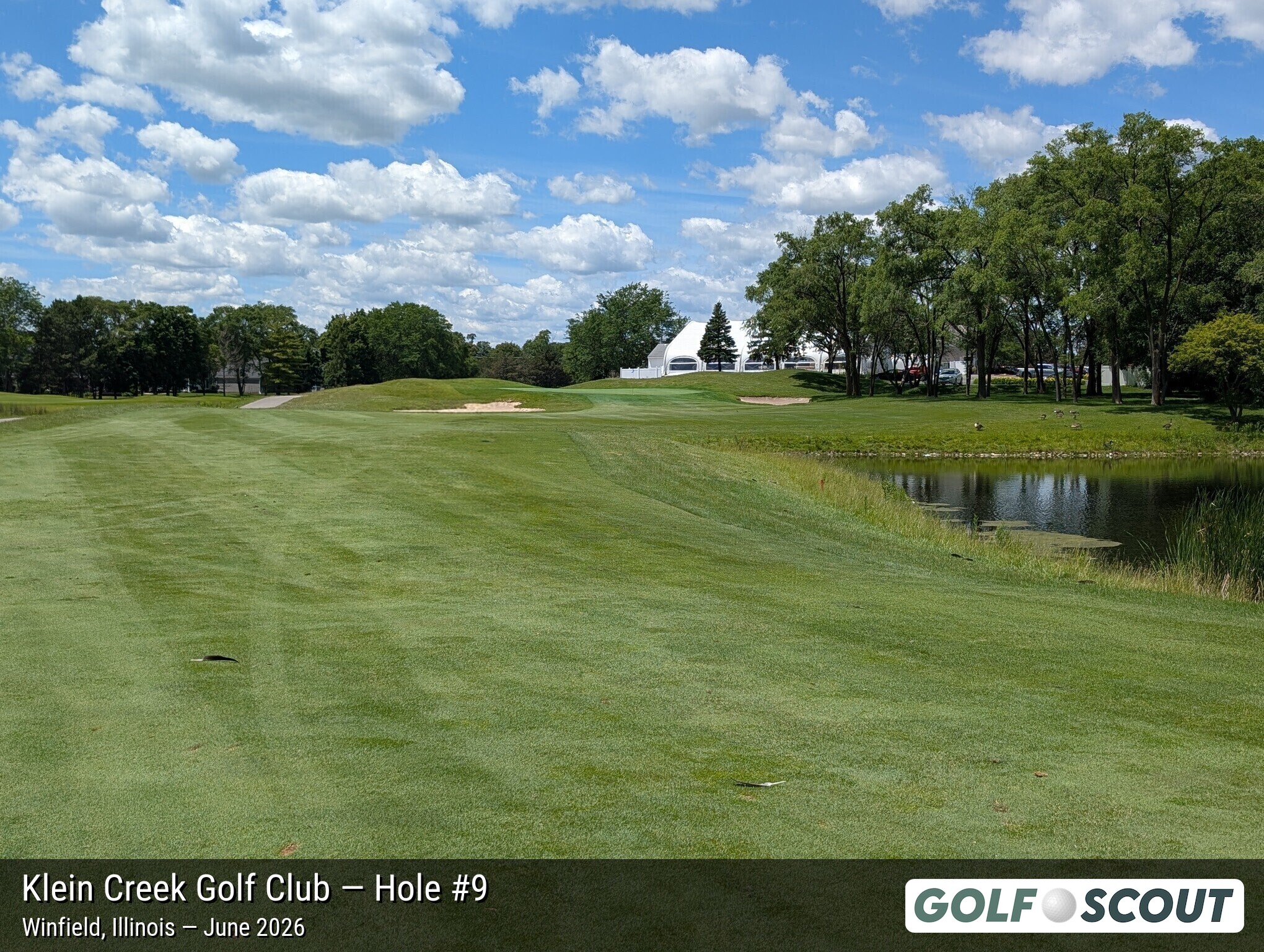 Hole 9 at Klein Creek Golf Club
