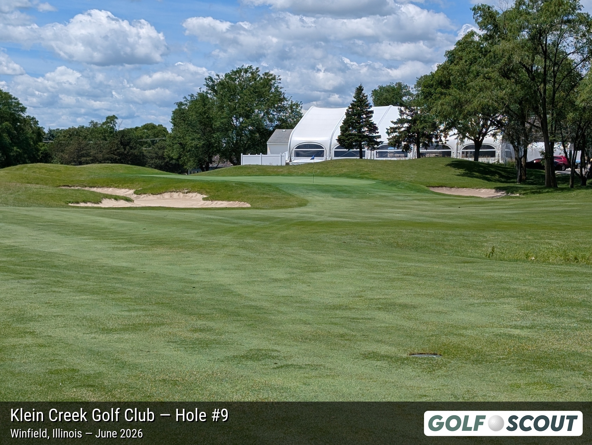 Hole 9 at Klein Creek Golf Club