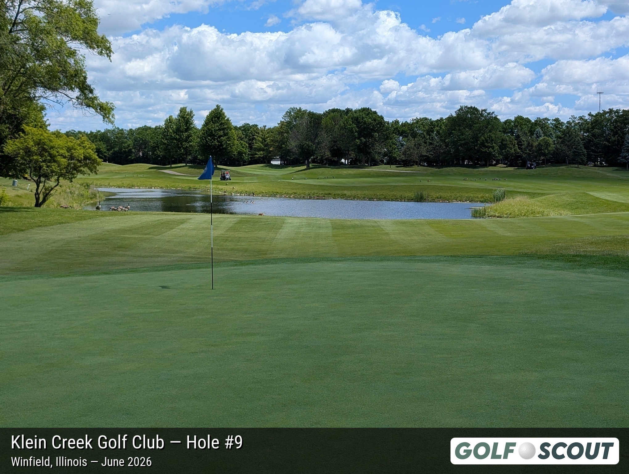 Hole 9 at Klein Creek Golf Club
