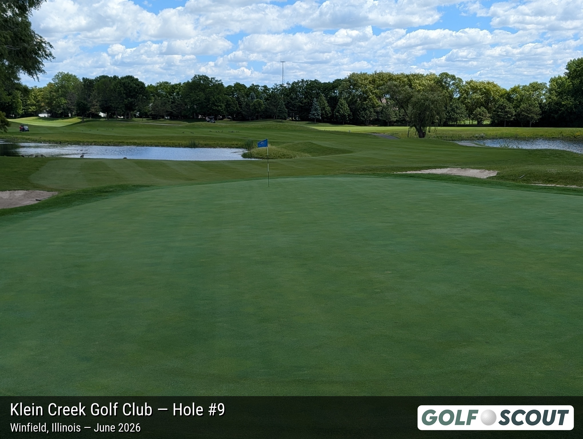 Hole 9 at Klein Creek Golf Club