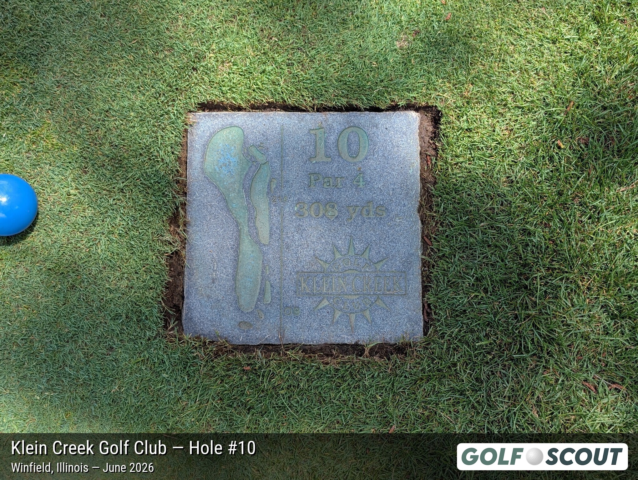 Hole 10 at Klein Creek Golf Club