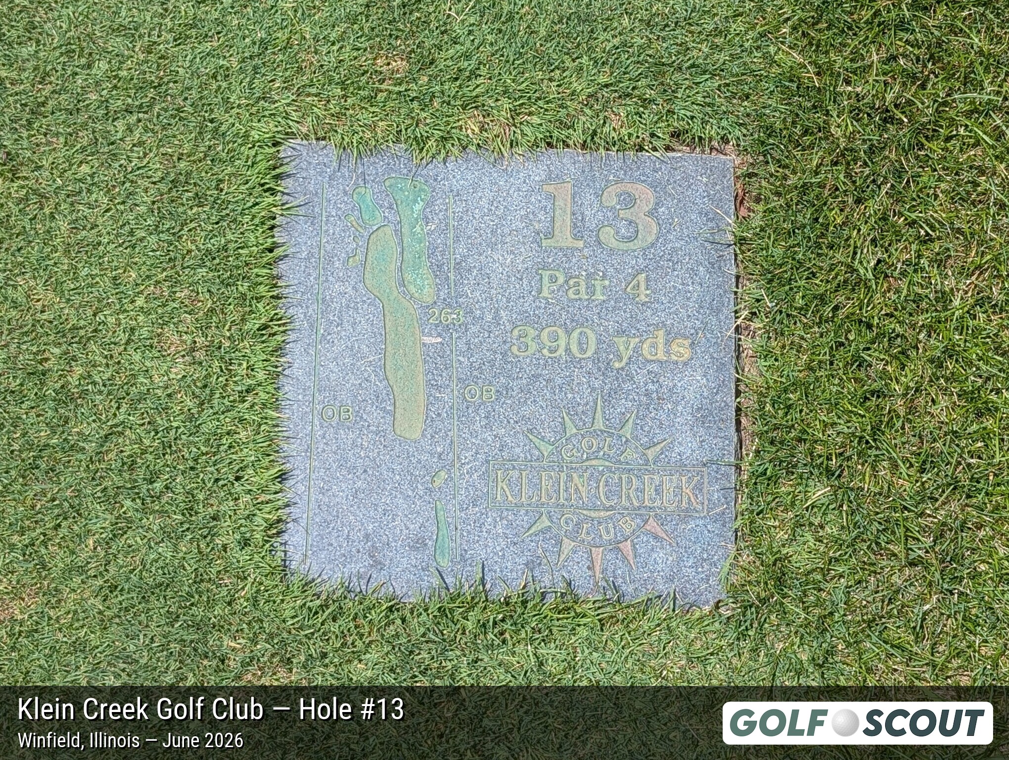 Hole 13 at Klein Creek Golf Club