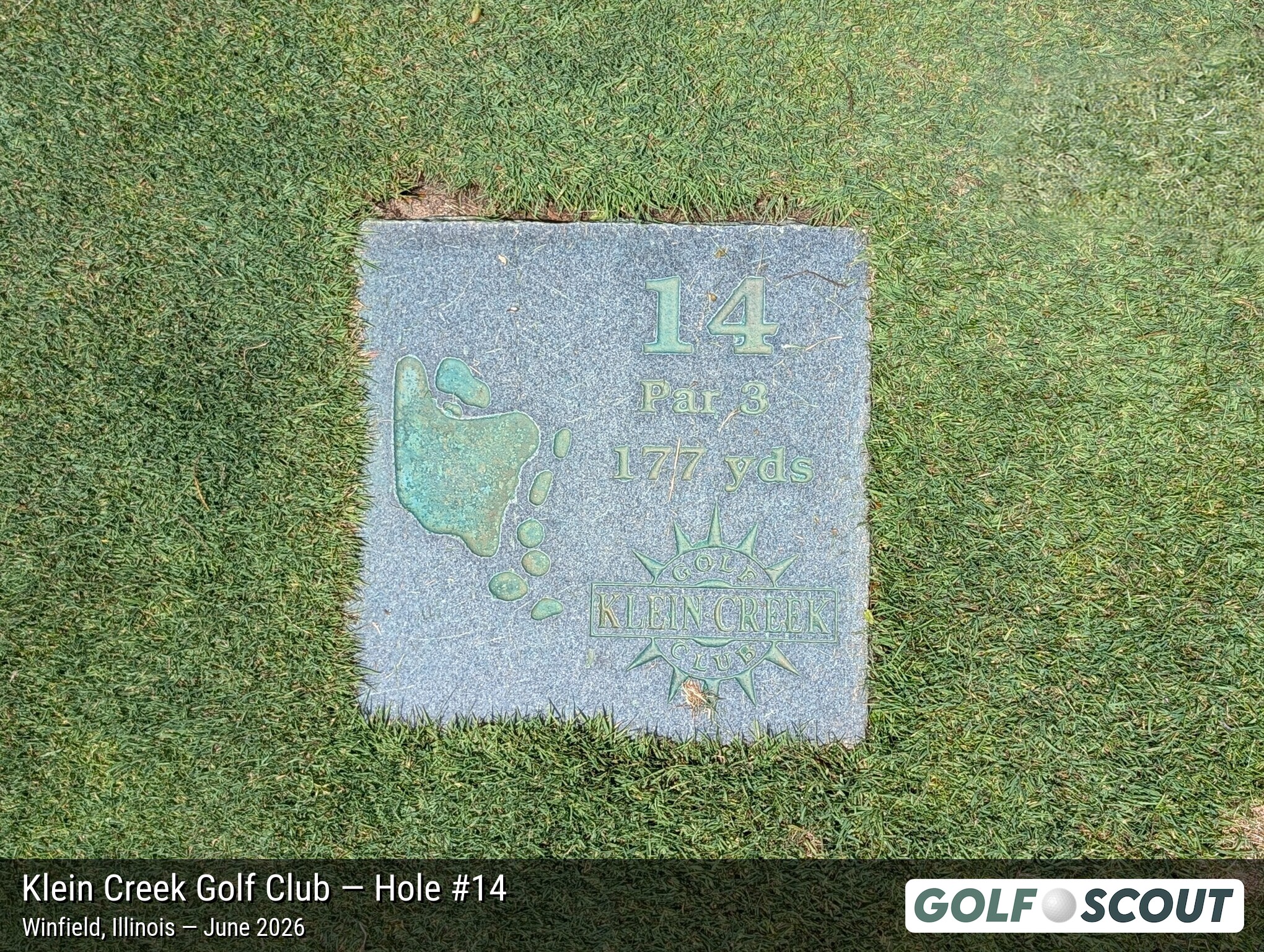 Hole 14 at Klein Creek Golf Club