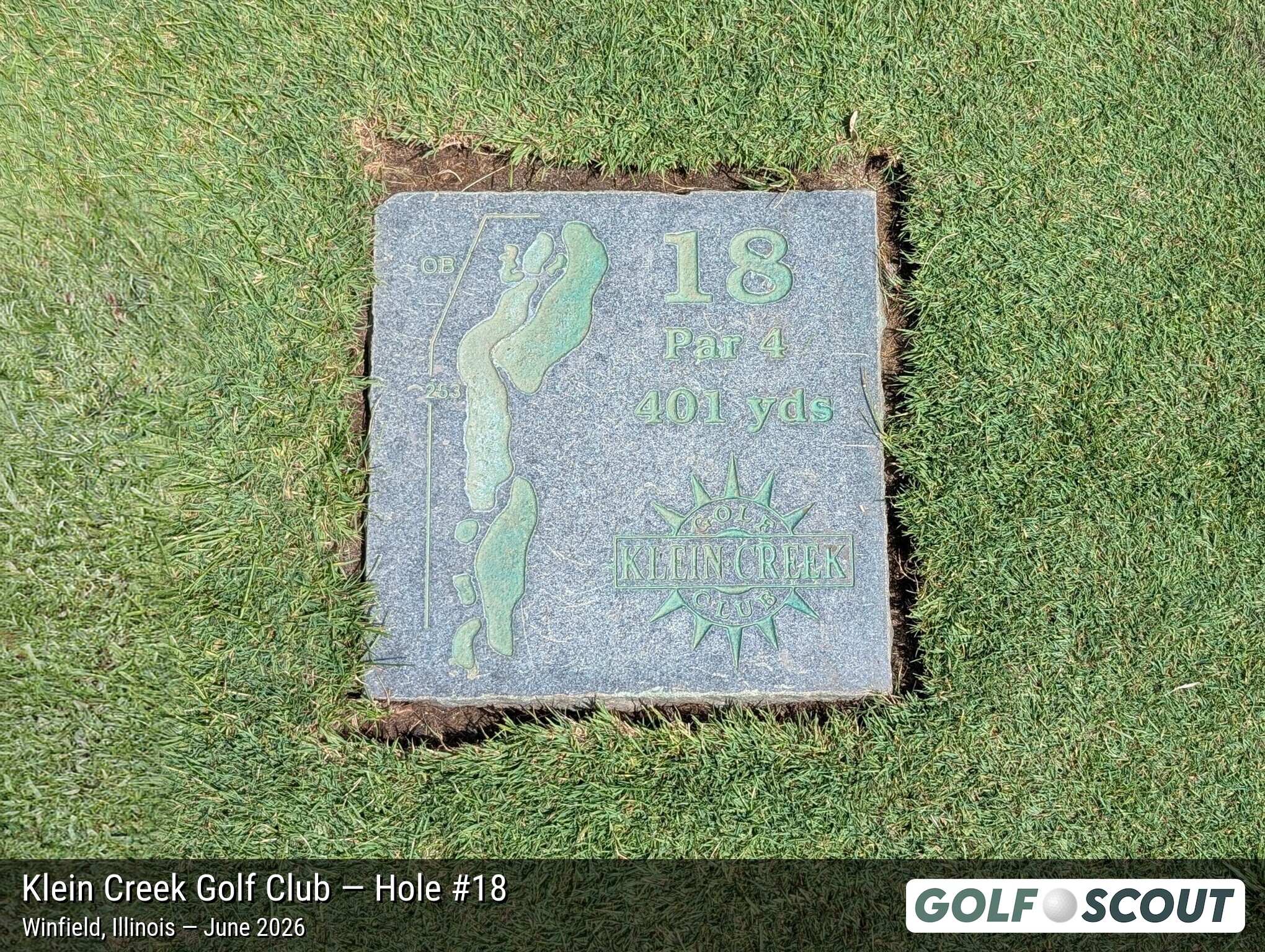 Hole 18 at Klein Creek Golf Club