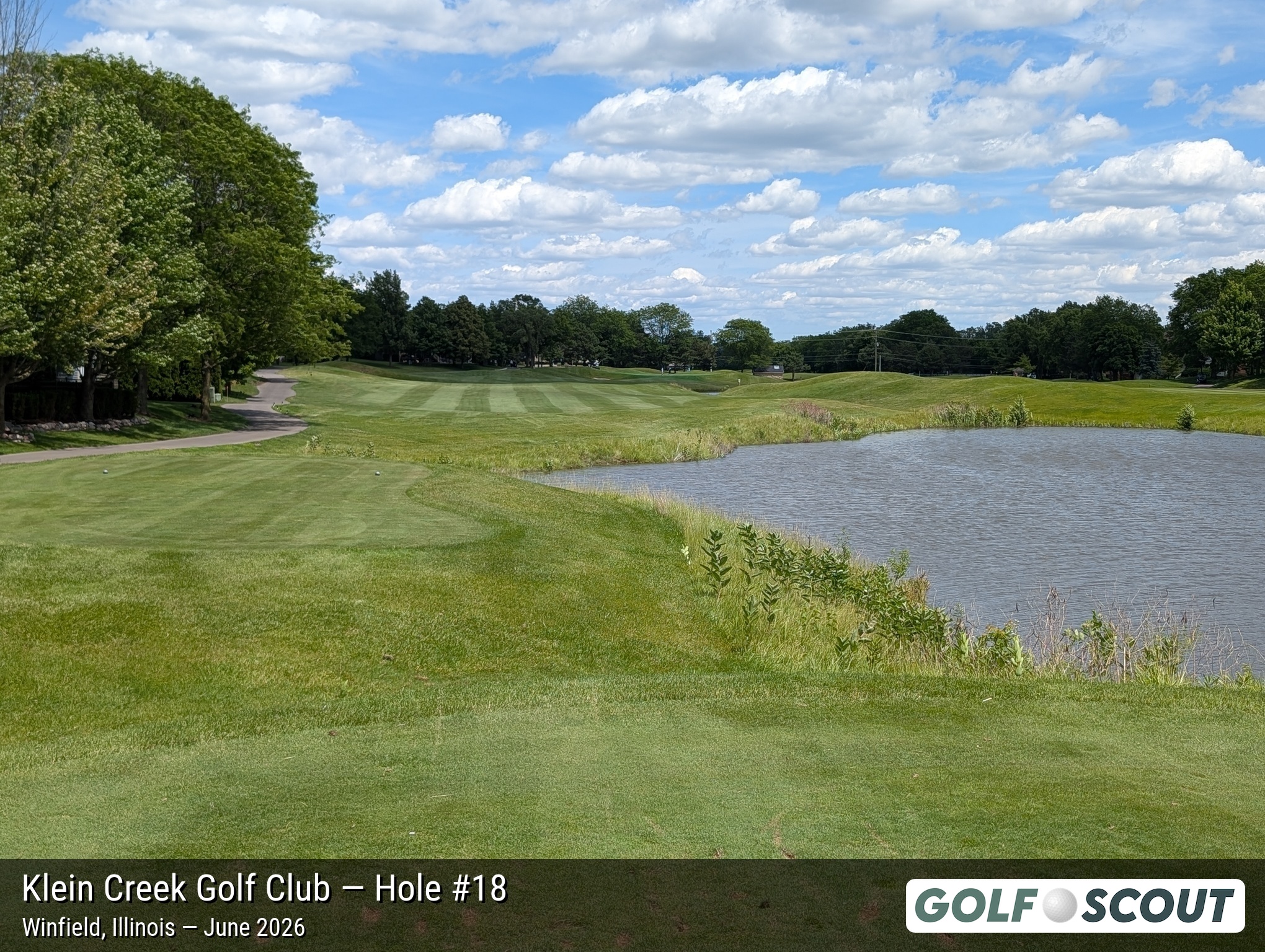 Hole 18 at Klein Creek Golf Club