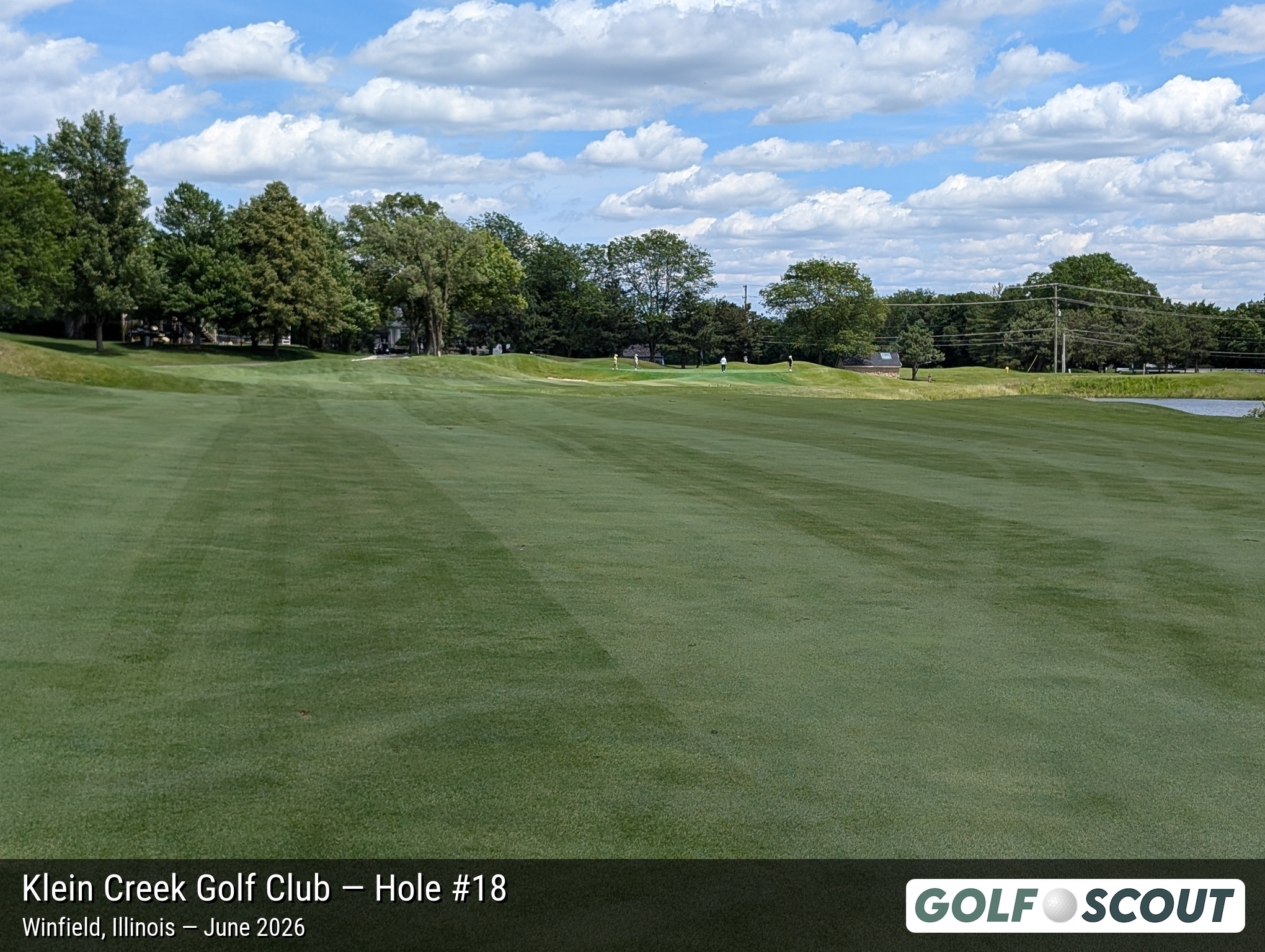 Hole 18 at Klein Creek Golf Club