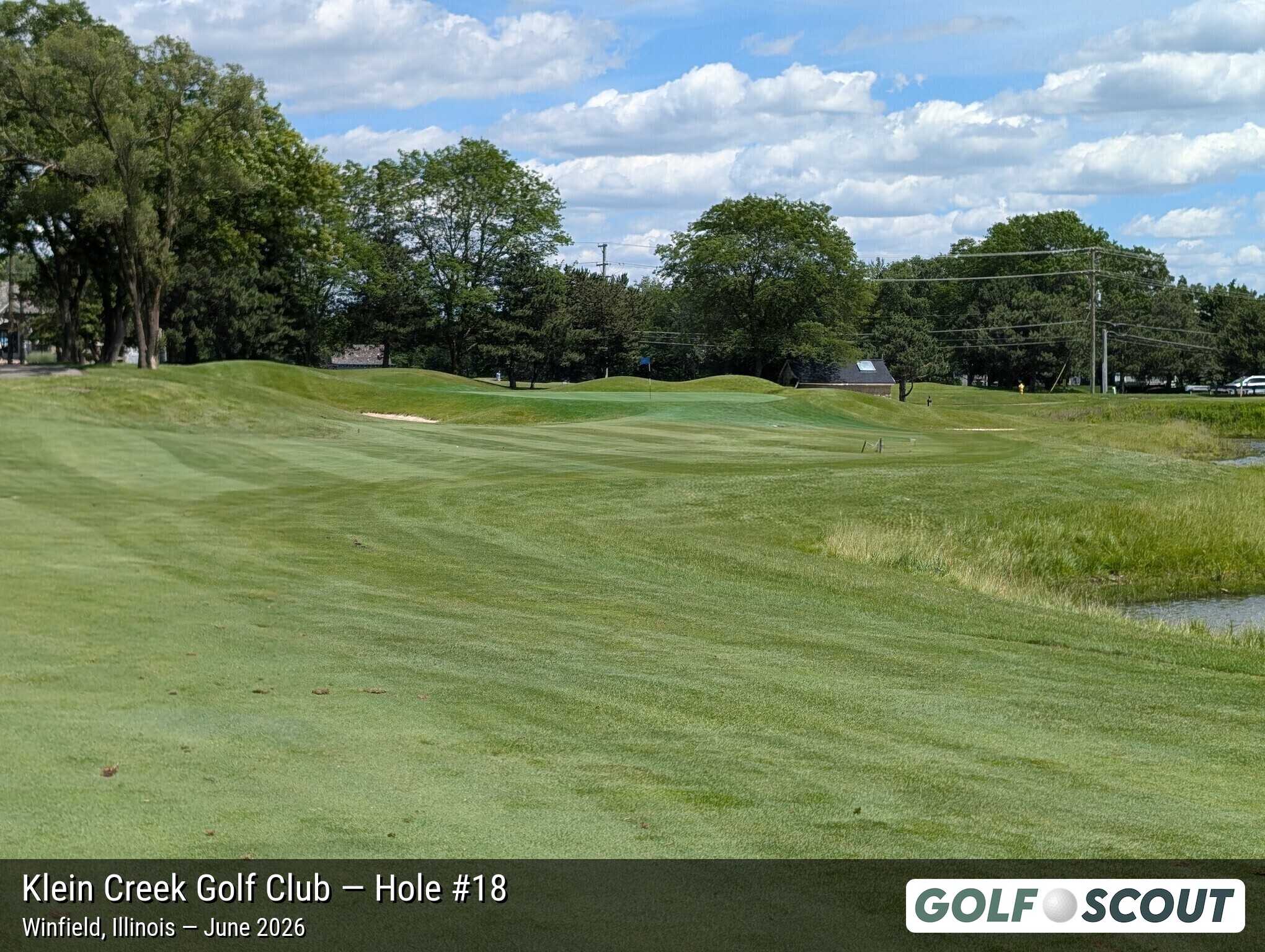 Hole 18 at Klein Creek Golf Club