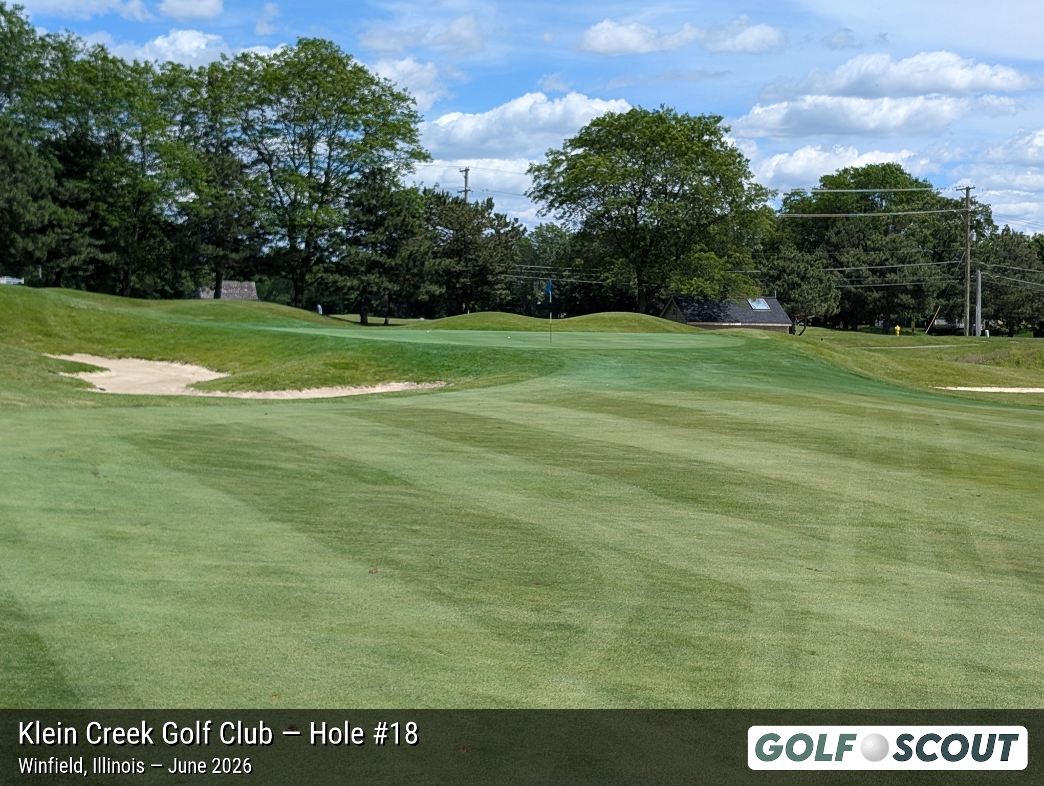 Hole 18 at Klein Creek Golf Club