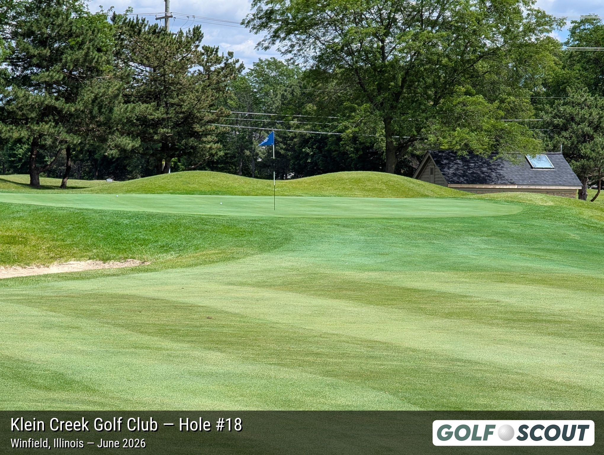 Hole 18 at Klein Creek Golf Club