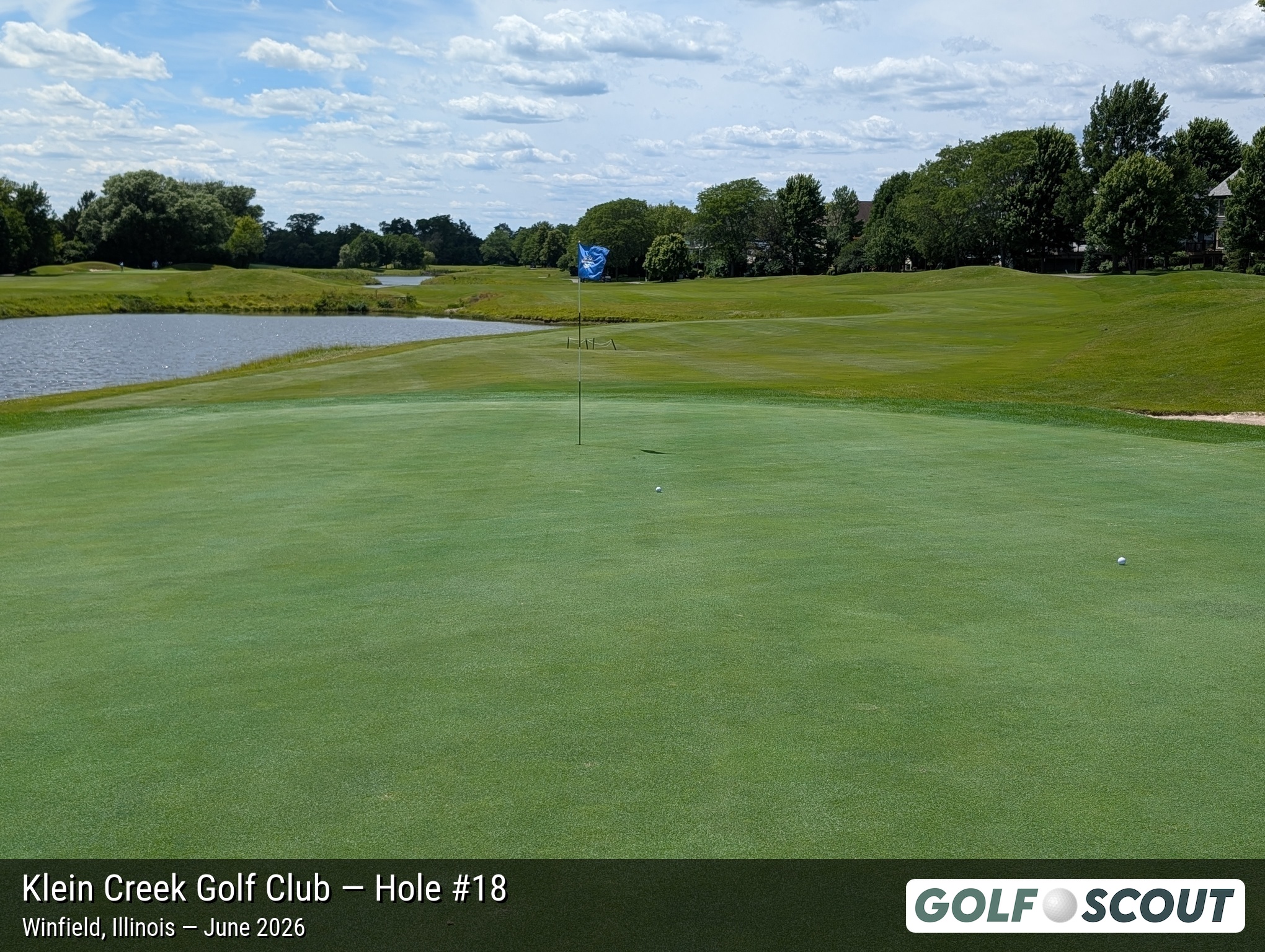 Hole 18 at Klein Creek Golf Club