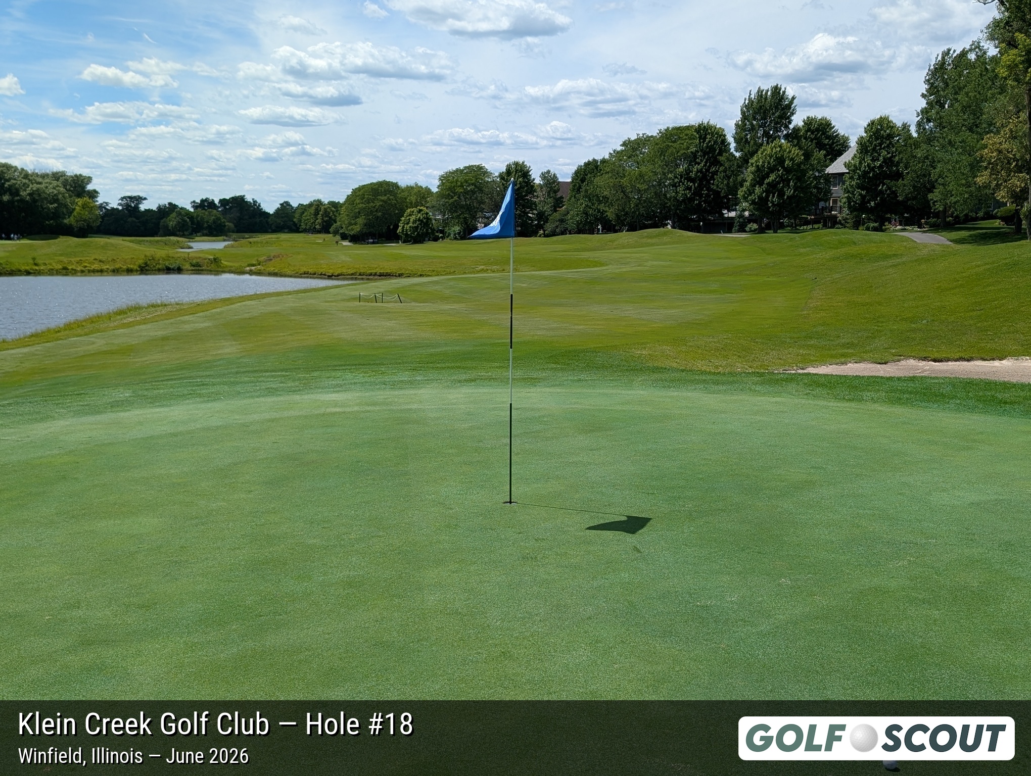 Hole 18 at Klein Creek Golf Club