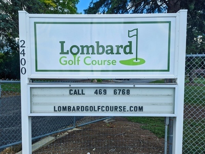 Lombard Golf Course Entrance Sign