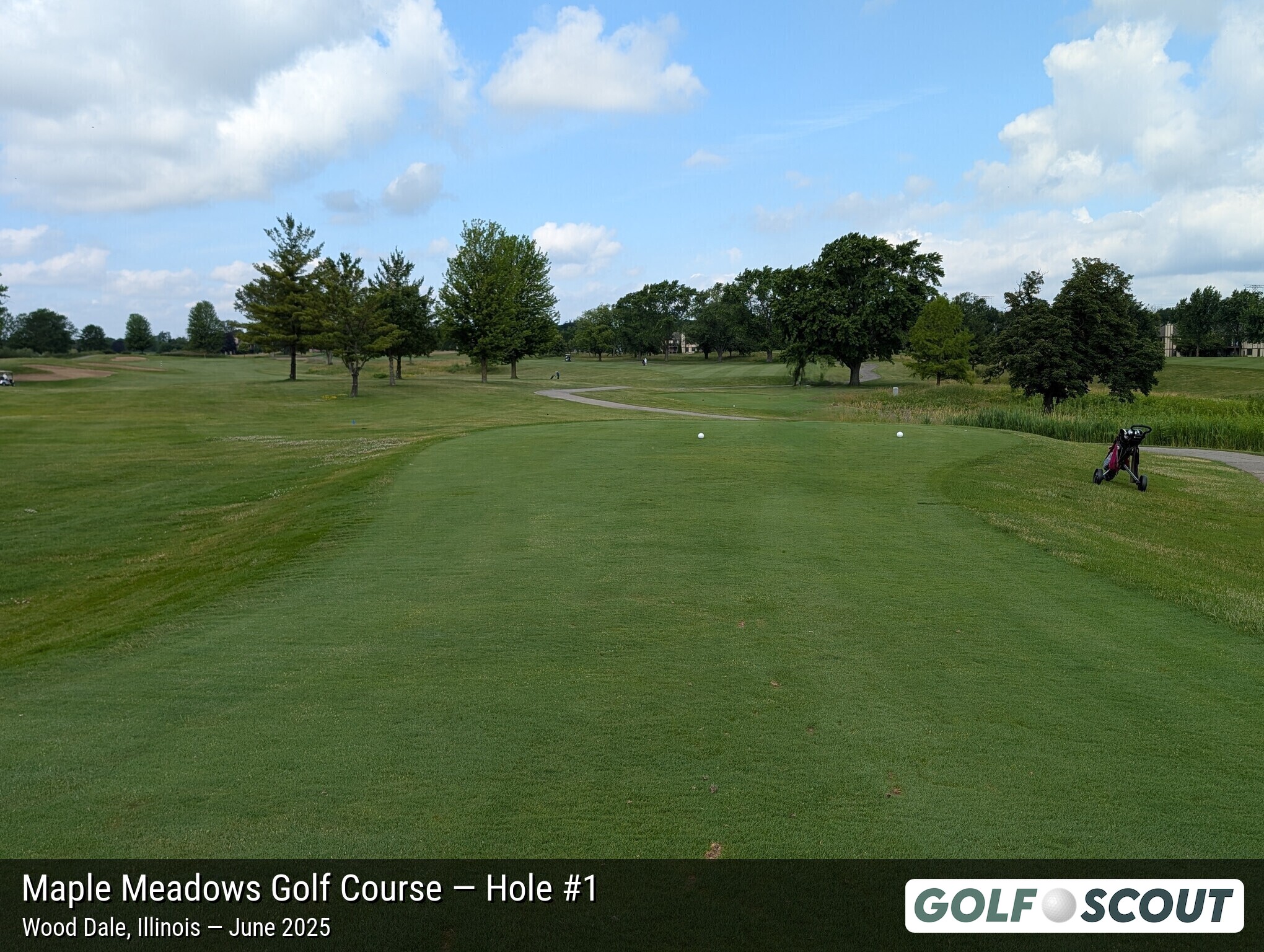 Hole 1 at Maple Meadows Golf Course