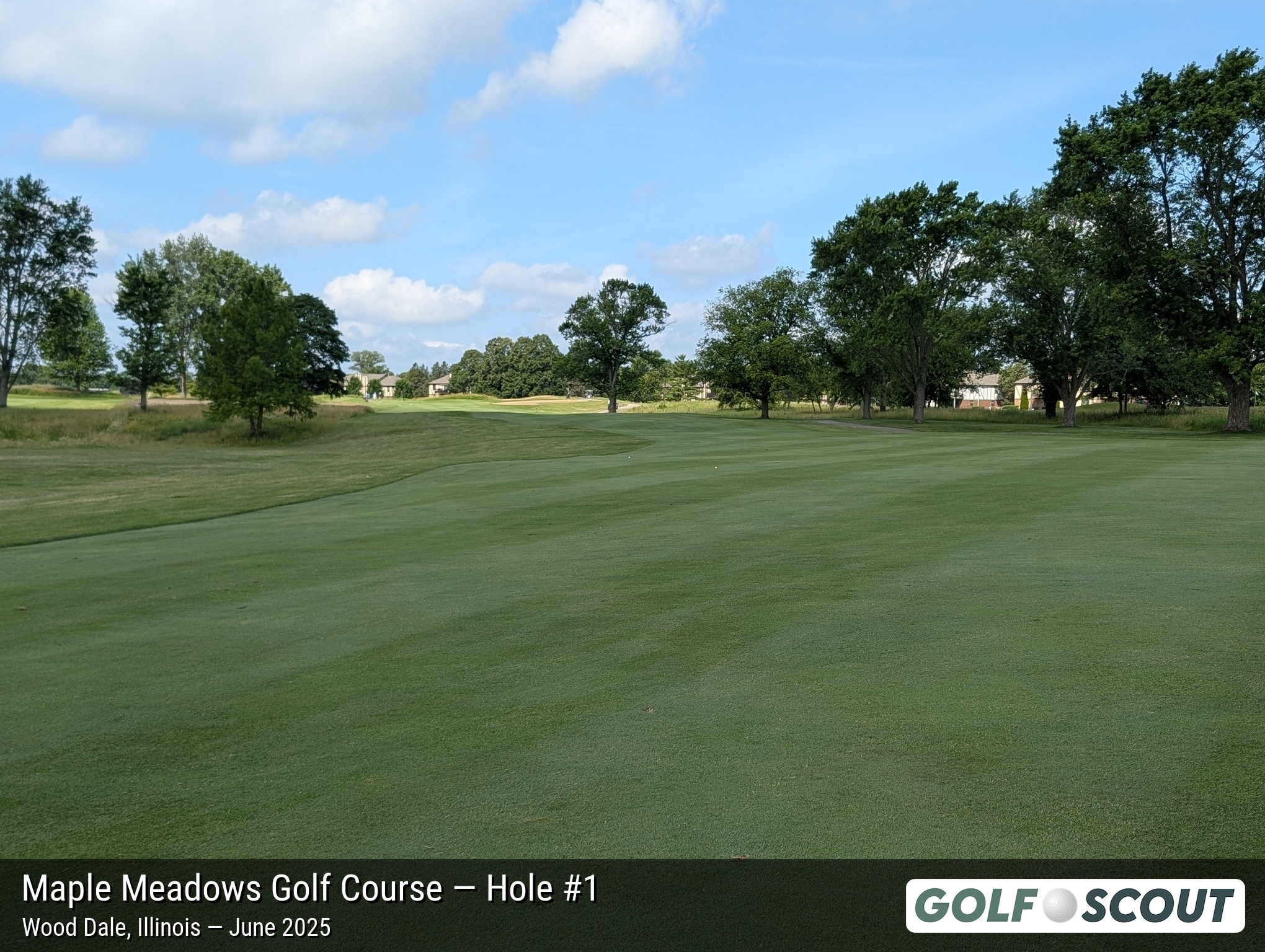 Hole 1 at Maple Meadows Golf Course