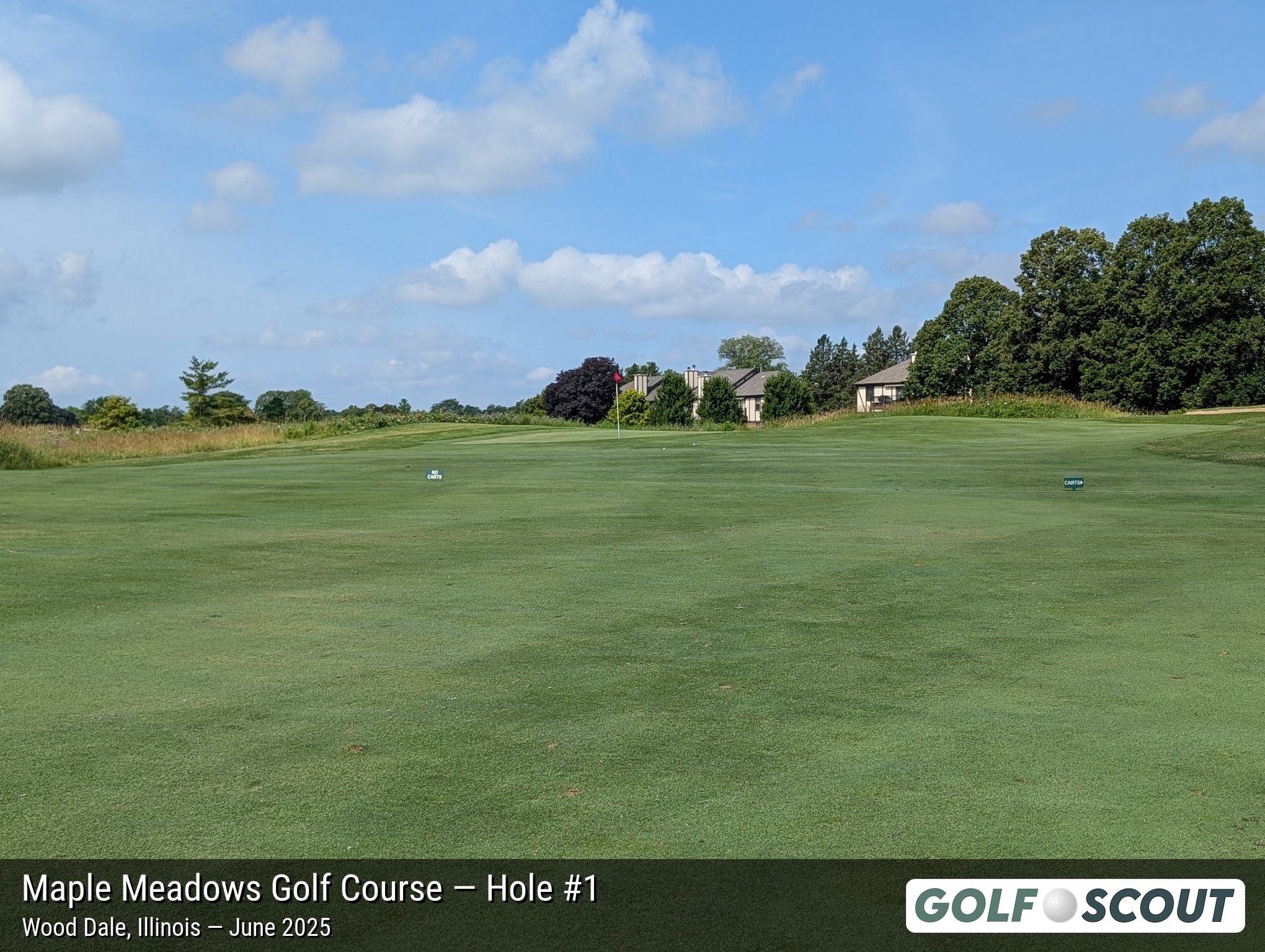 Hole 1 at Maple Meadows Golf Course