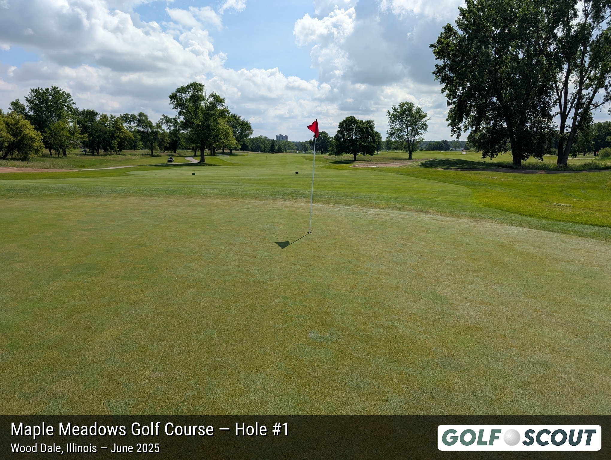 Hole 1 at Maple Meadows Golf Course