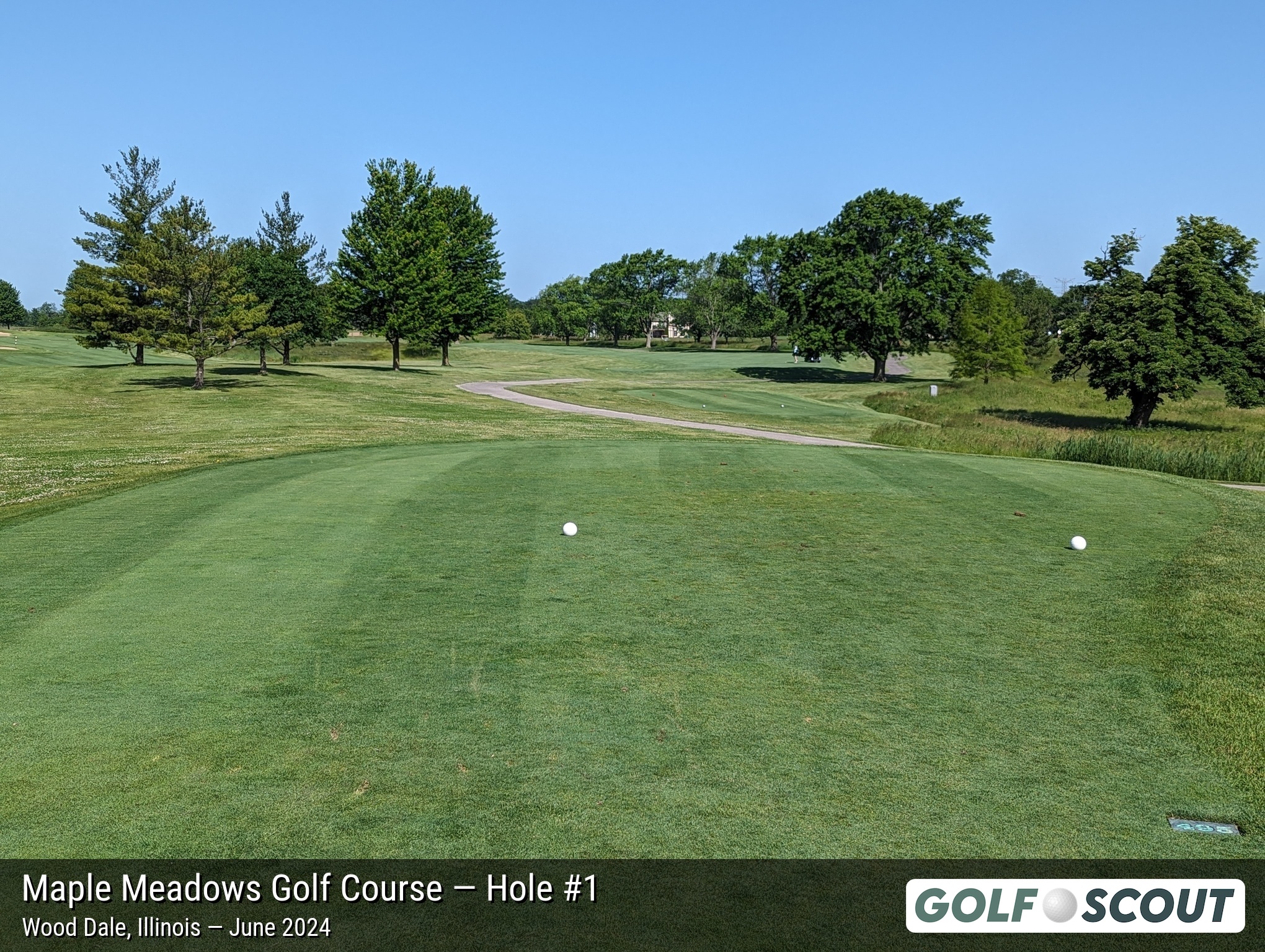 Hole 1 at Maple Meadows Golf Course