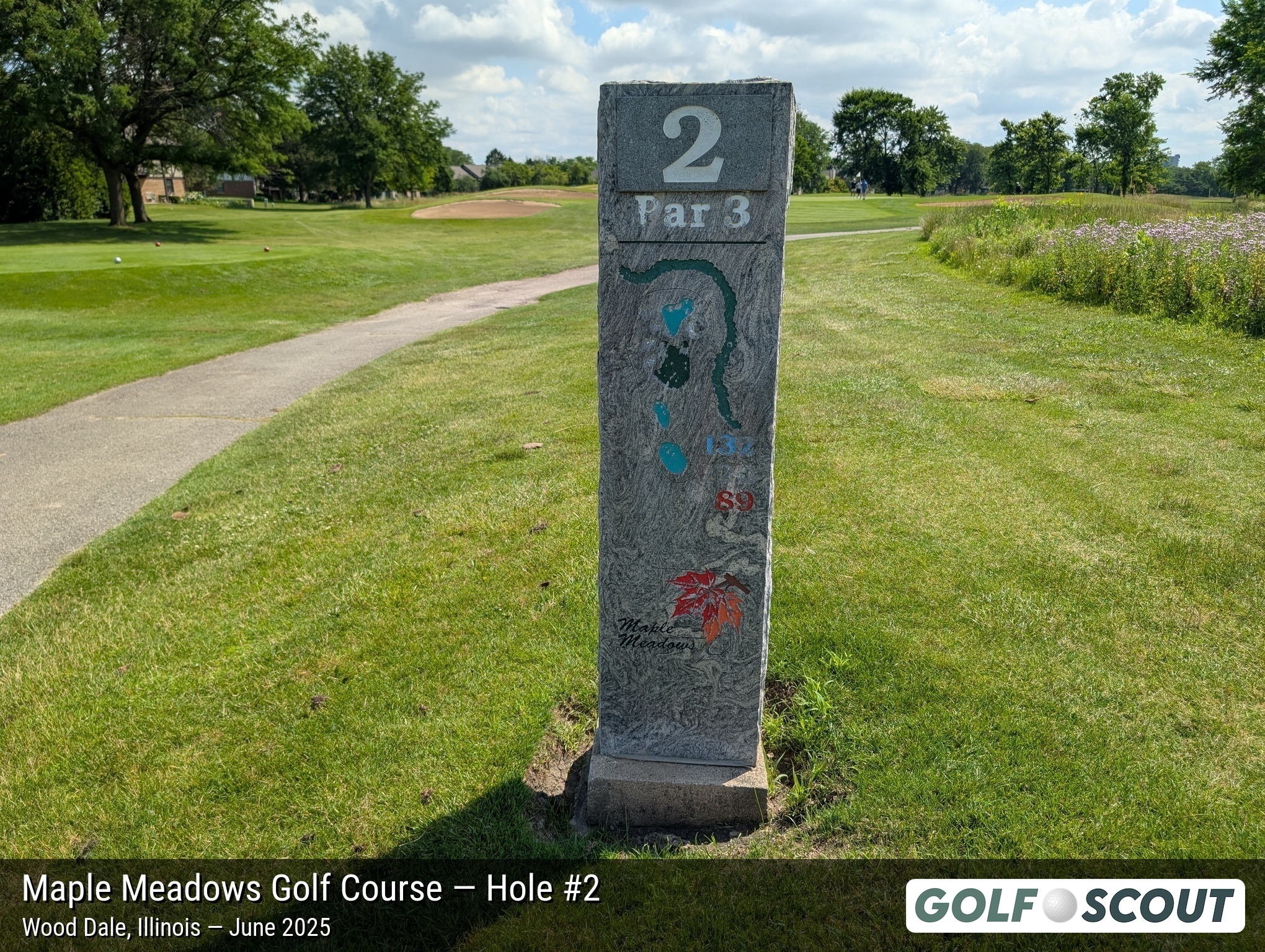 Hole 2 at Maple Meadows Golf Course