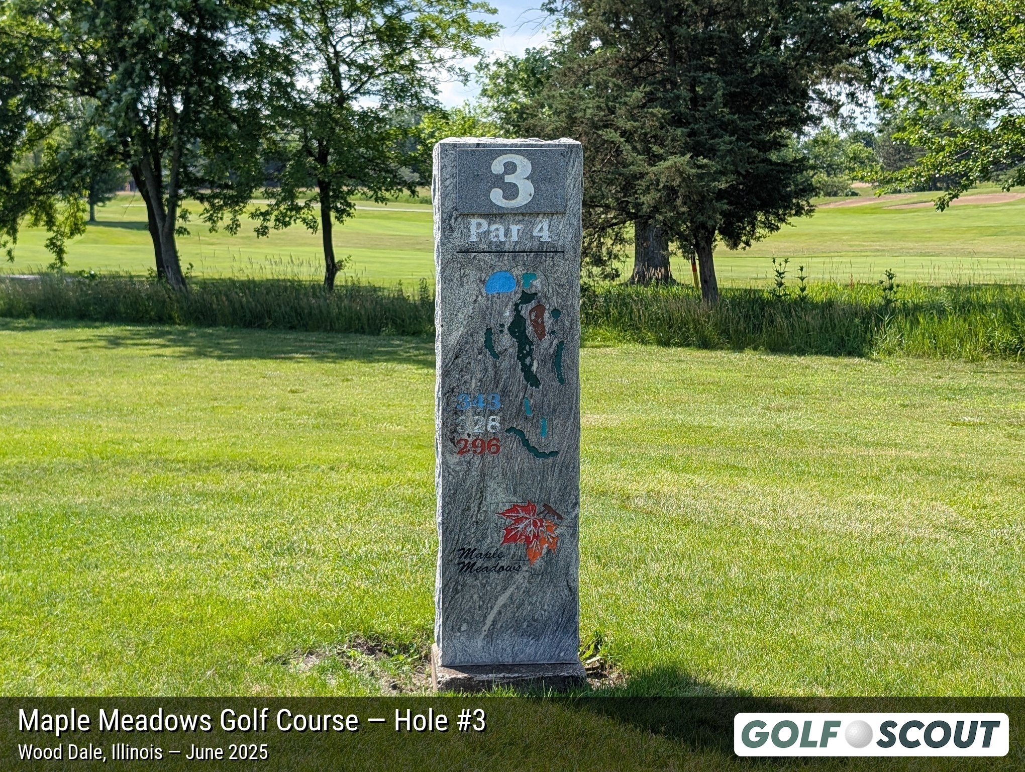 Hole 3 at Maple Meadows Golf Course