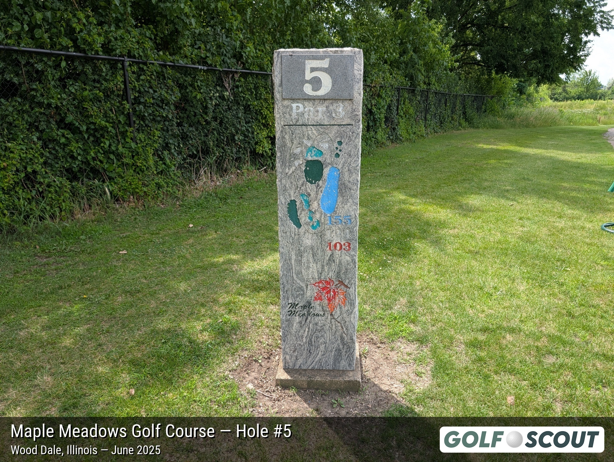 Hole 5 at Maple Meadows Golf Course