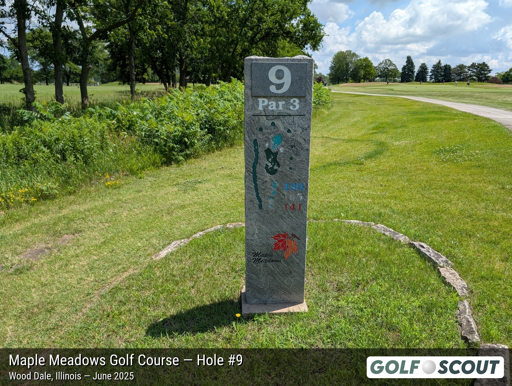 Hole 9 at Maple Meadows Golf Course