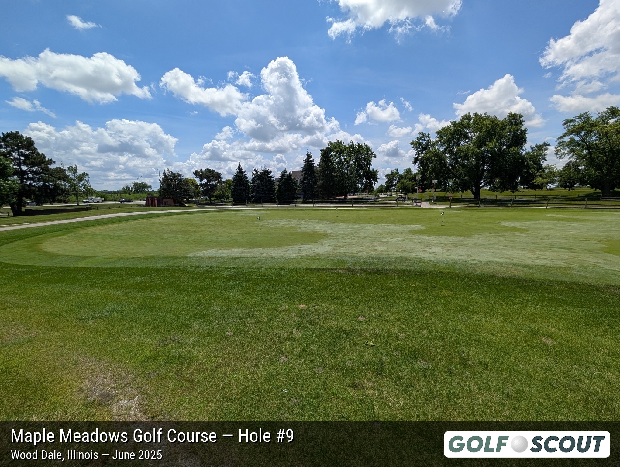 Hole 9 at Maple Meadows Golf Course
