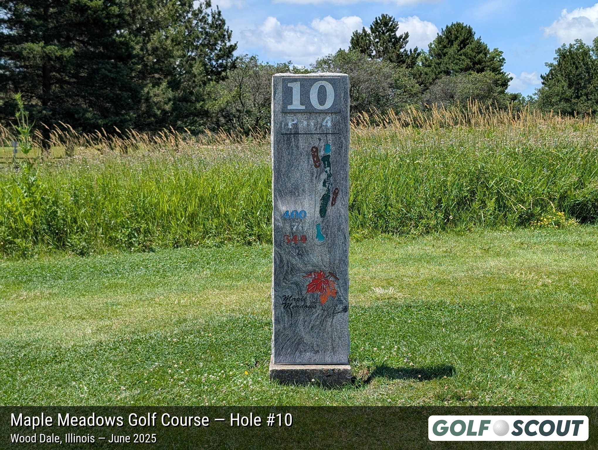 Hole 10 at Maple Meadows Golf Course