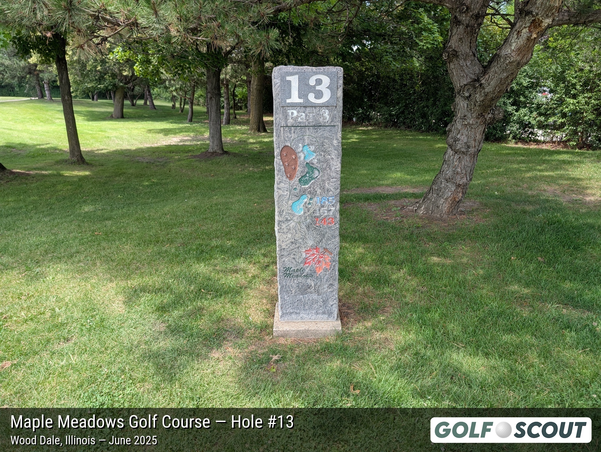 Hole 13 at Maple Meadows Golf Course