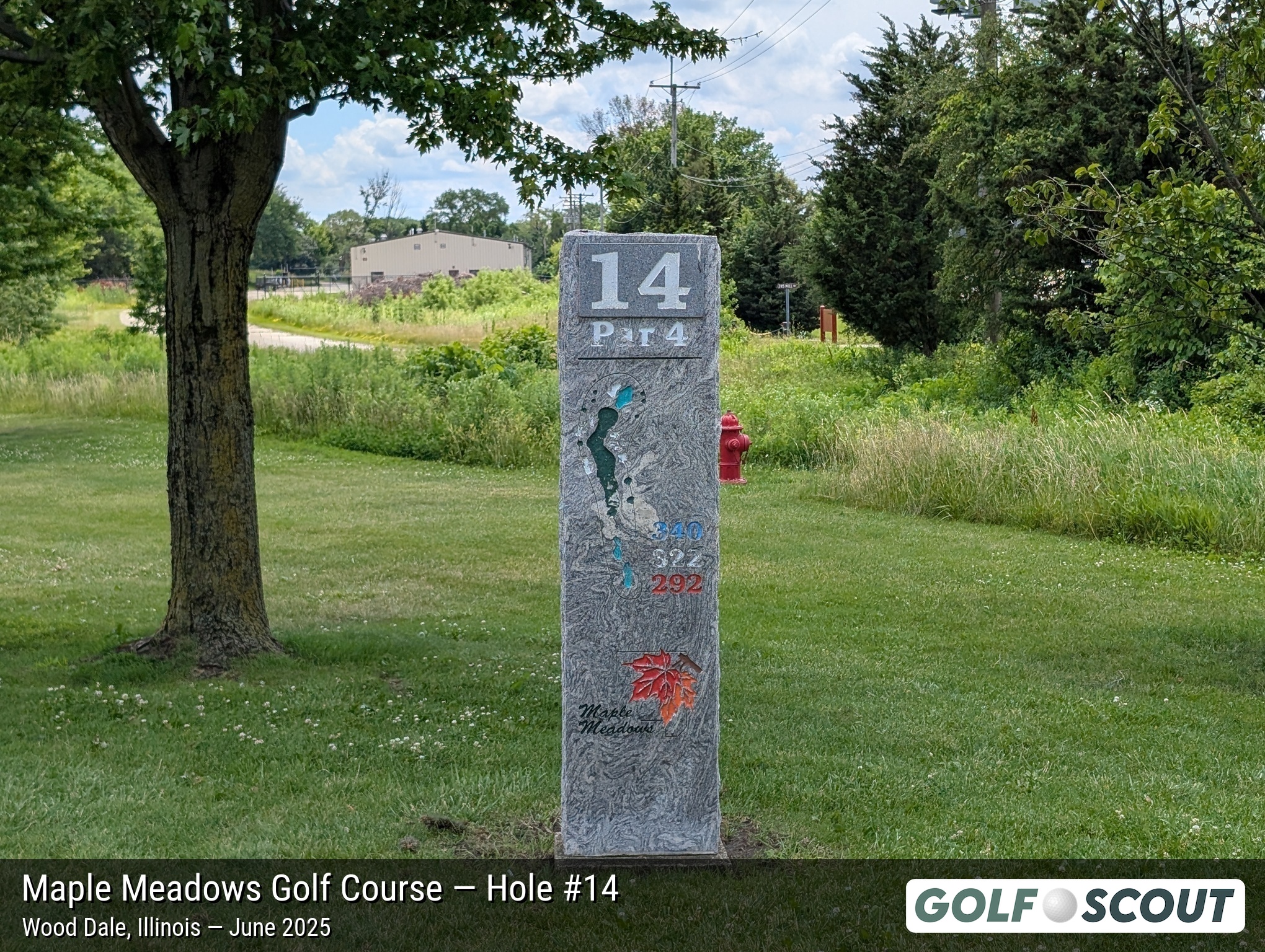 Hole 14 at Maple Meadows Golf Course