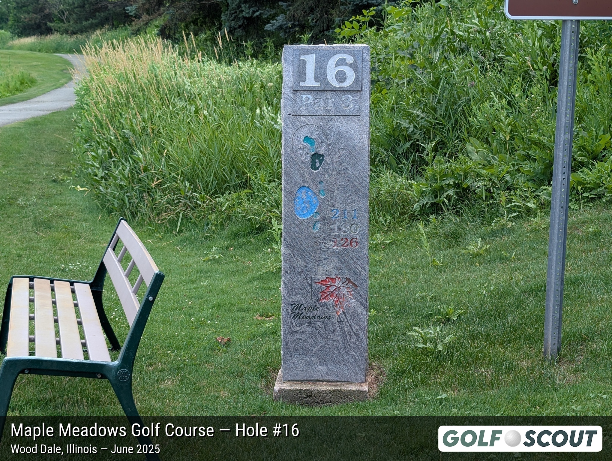 Hole 16 at Maple Meadows Golf Course