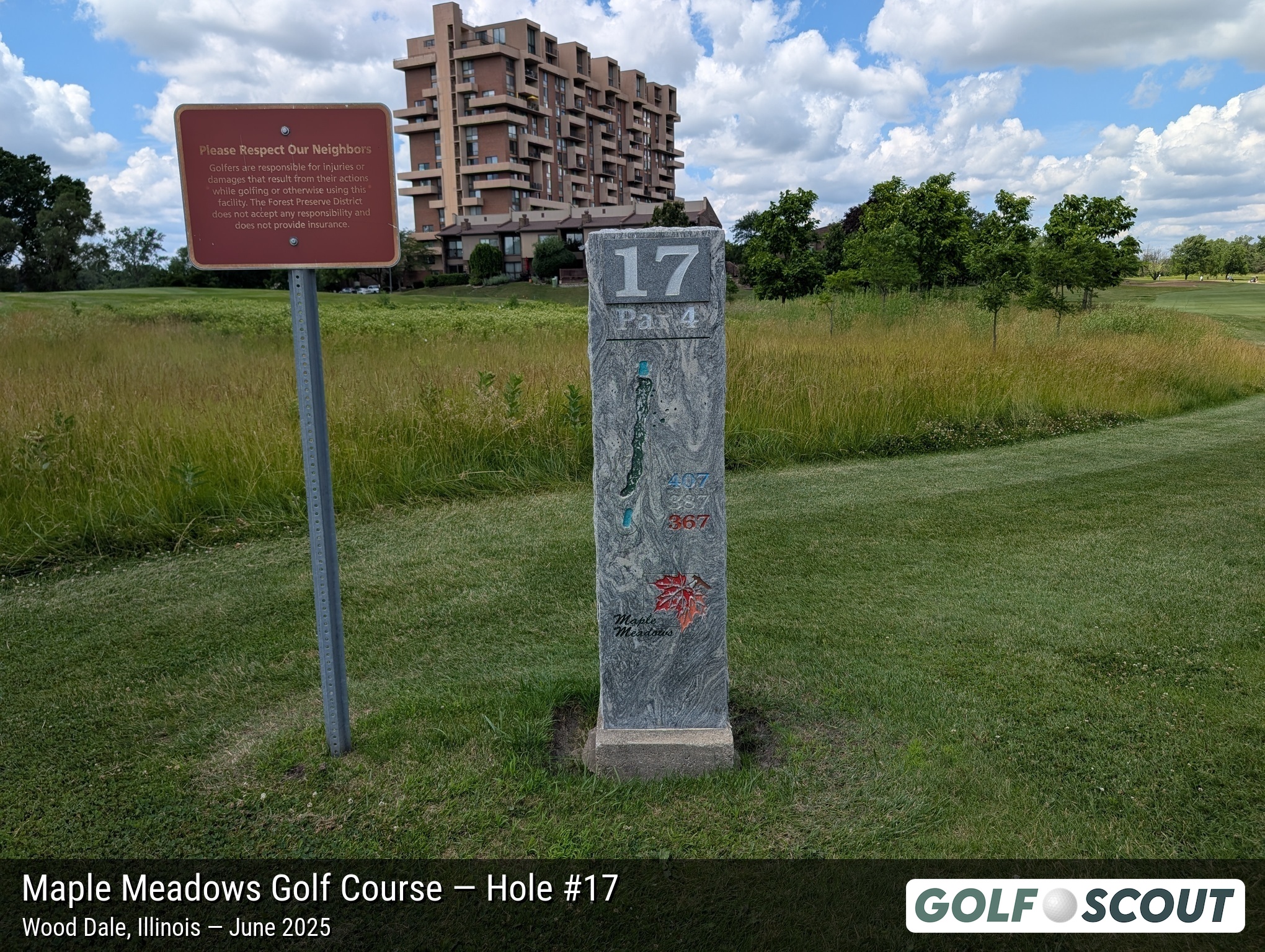 Hole 17 at Maple Meadows Golf Course