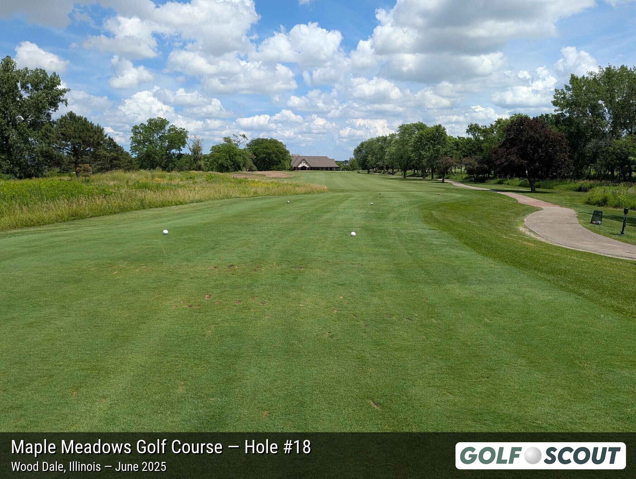 Hole 18 at Maple Meadows Golf Course