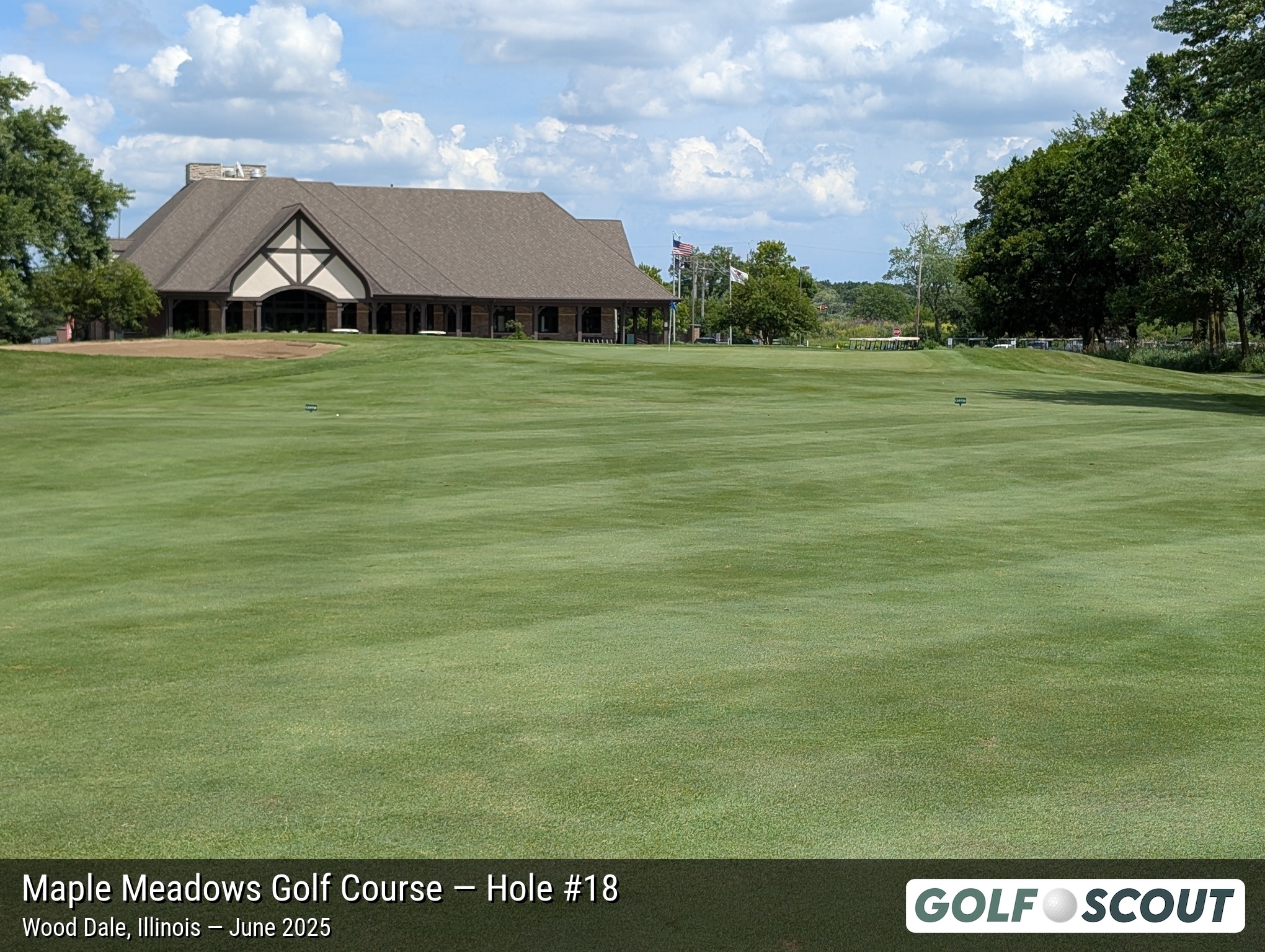 Hole 18 at Maple Meadows Golf Course