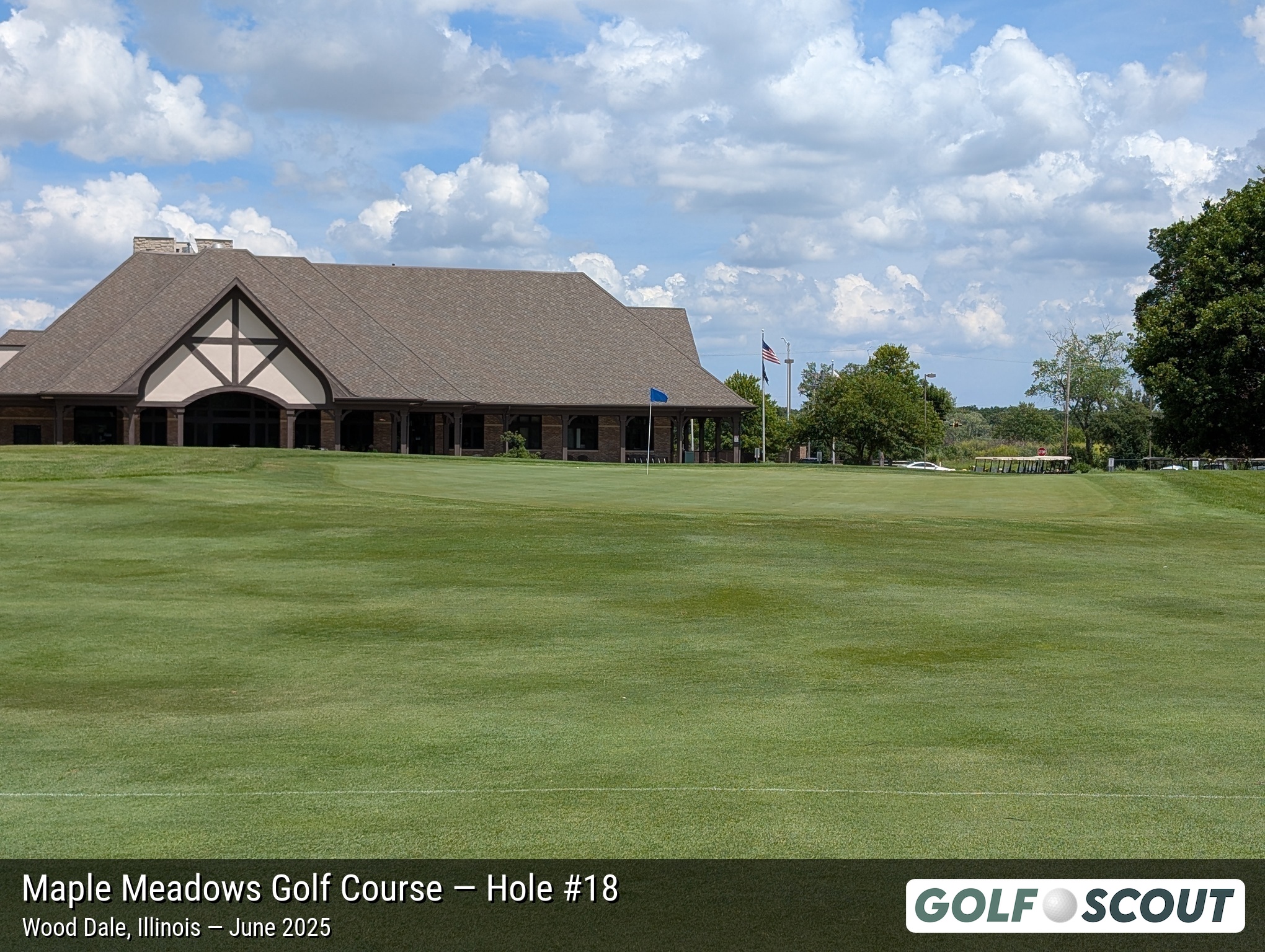 Hole 18 at Maple Meadows Golf Course
