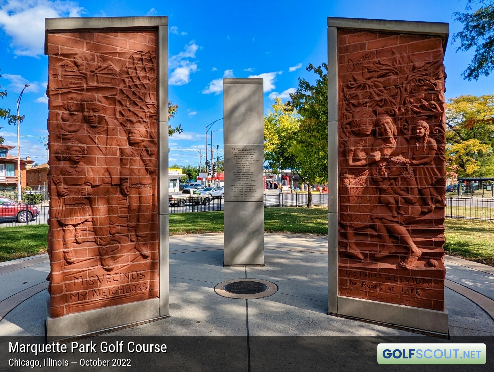 Miscellaneous photo of Marquette Park Golf Course in Chicago, Illinois. The MLK Living Memorial.