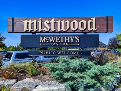 Mistwood Golf Club Entrance Sign