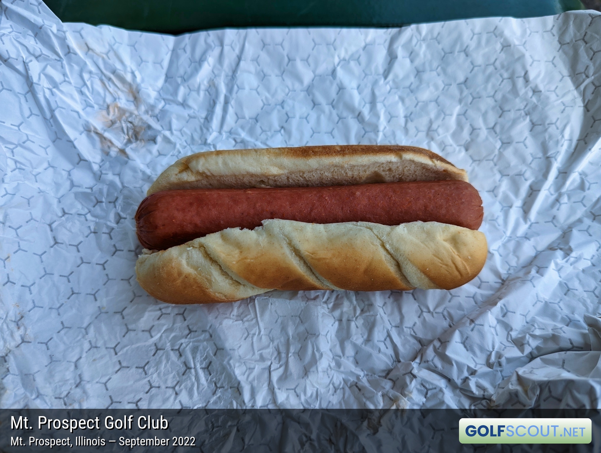 Photo of the food and dining at Mt. Prospect Golf Club in Mt. Prospect, Illinois. Photo of the hot dog at Mt. Prospect Golf Club in Mt. Prospect, Illinois.