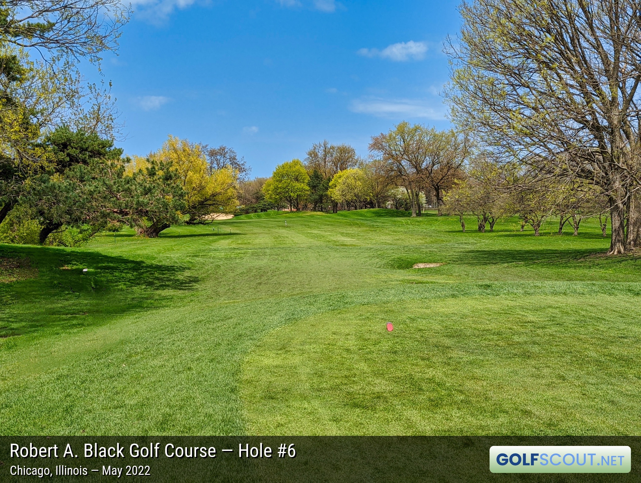 Photo of hole #6 at Robert A. Black Golf Course in Chicago, Illinois. 