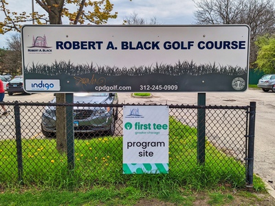 Robert A. Black Golf Course Entrance Sign