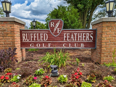 Ruffled Feathers Golf Club Entrance Sign