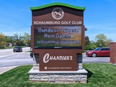 Schaumburg Golf Club Entrance Sign