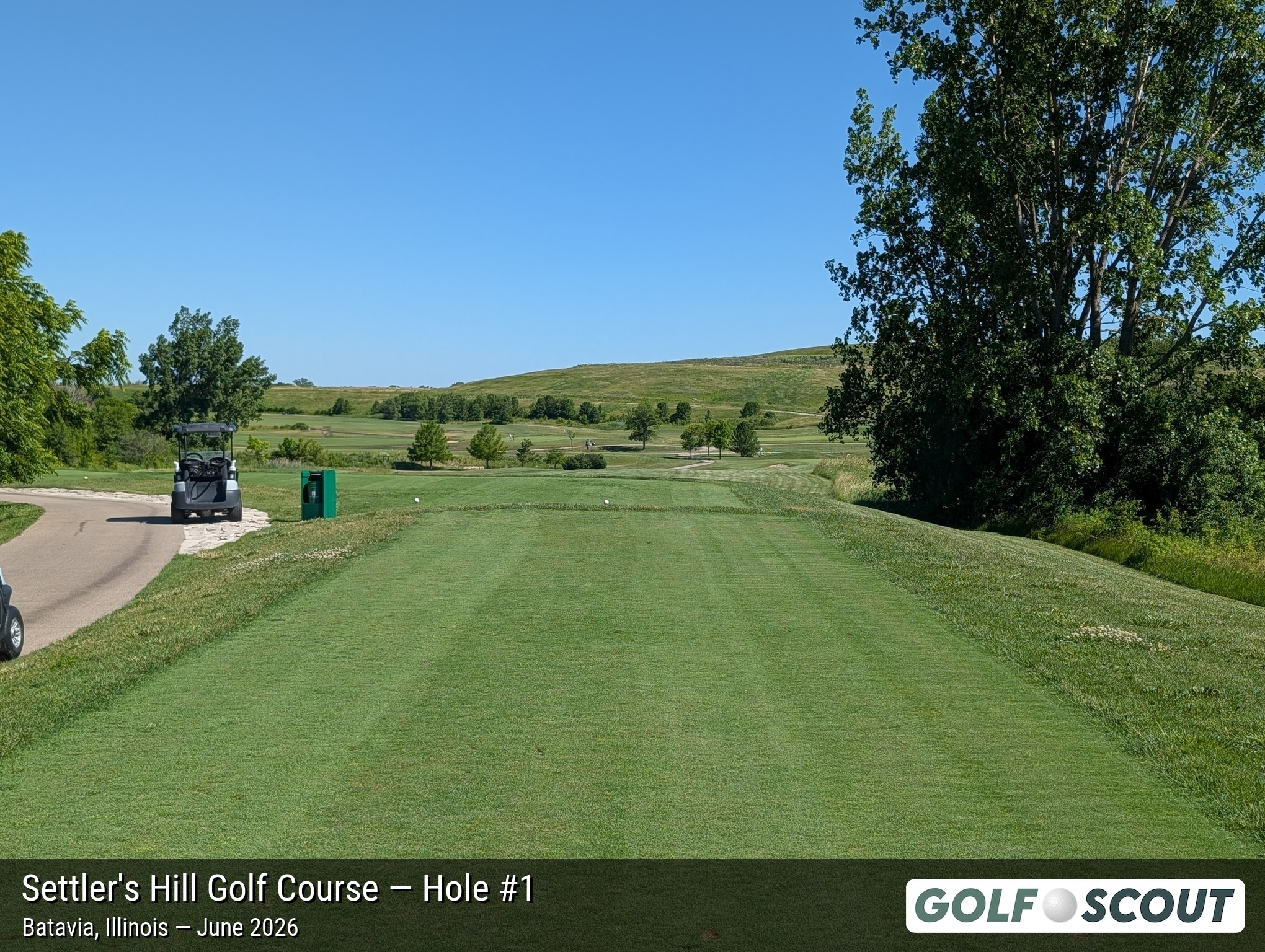 Hole 1 at Settler's Hill Golf Course