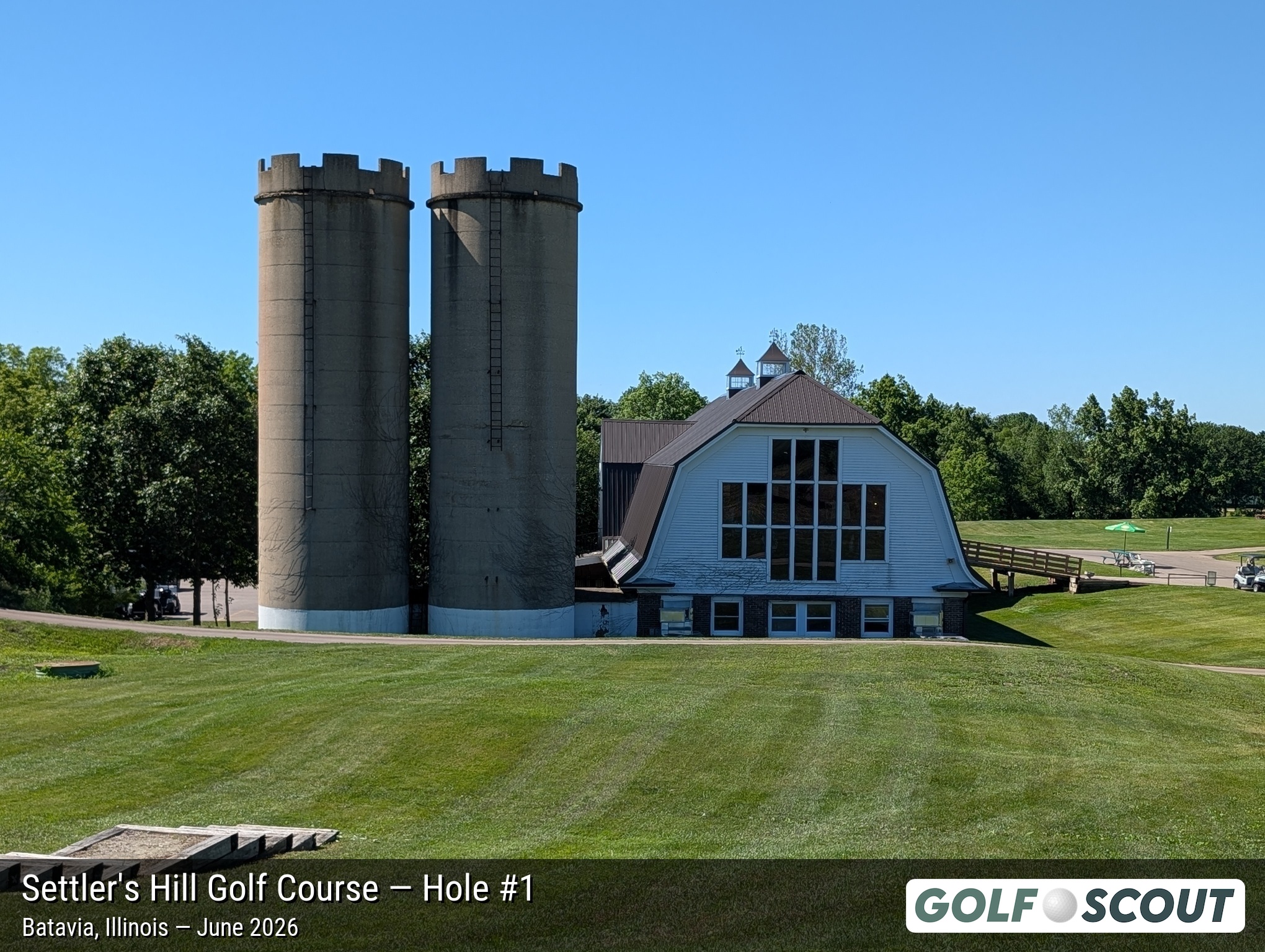 Hole 1 at Settler's Hill Golf Course
